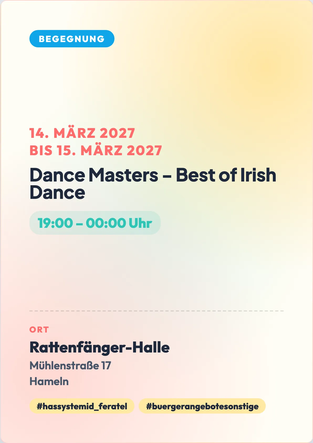 Veranstaltungsflyer