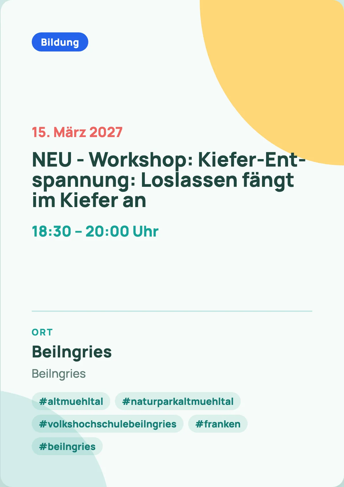 Veranstaltungsflyer