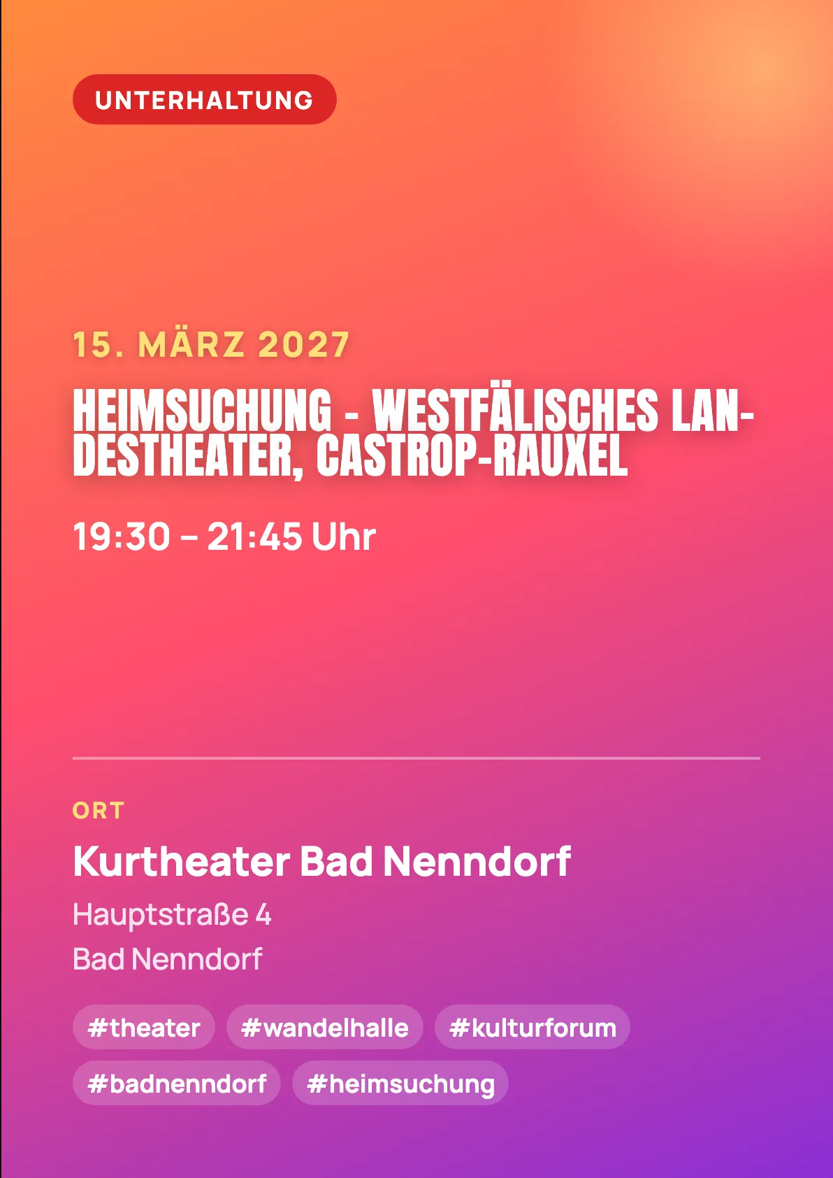 Veranstaltungsflyer