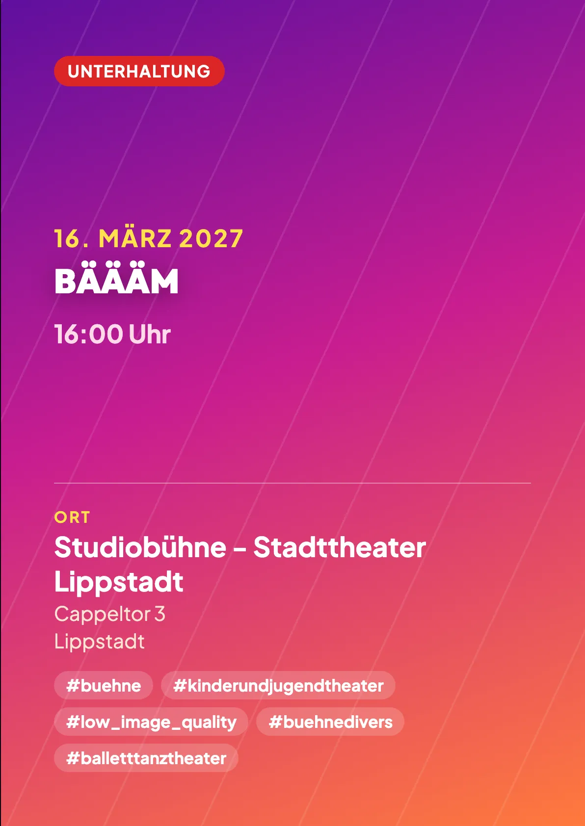 Veranstaltungsflyer