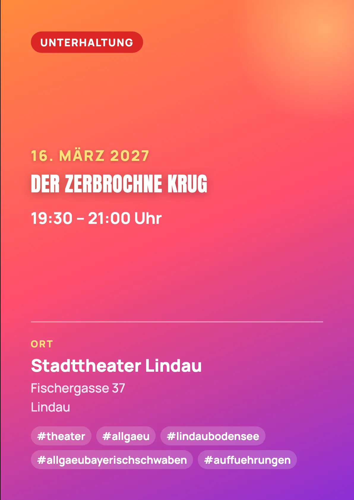 Veranstaltungsflyer