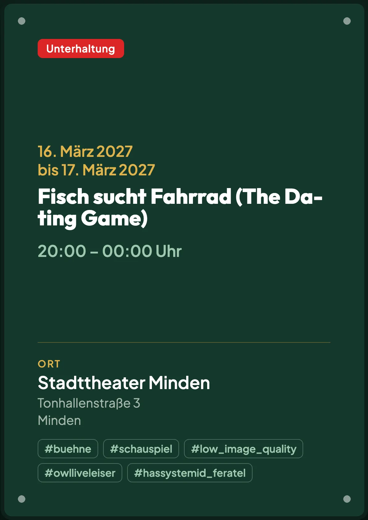 Veranstaltungsflyer