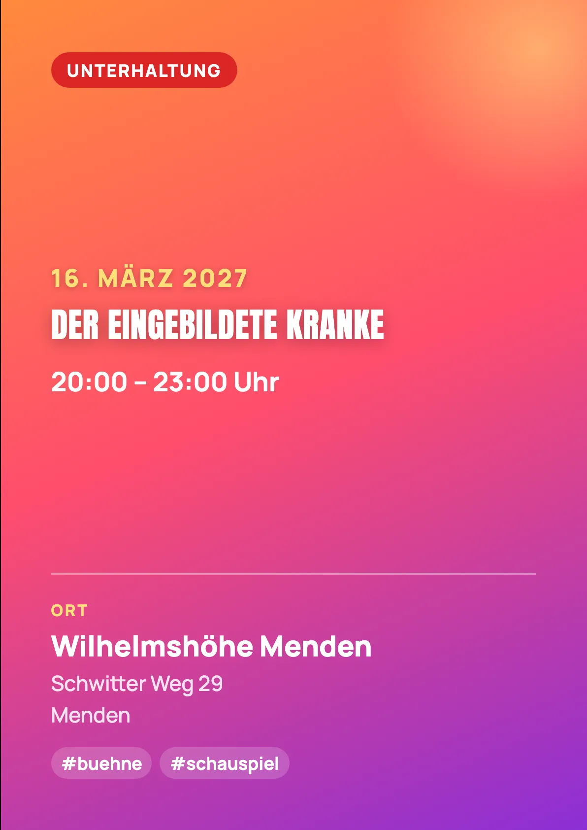 Veranstaltungsflyer