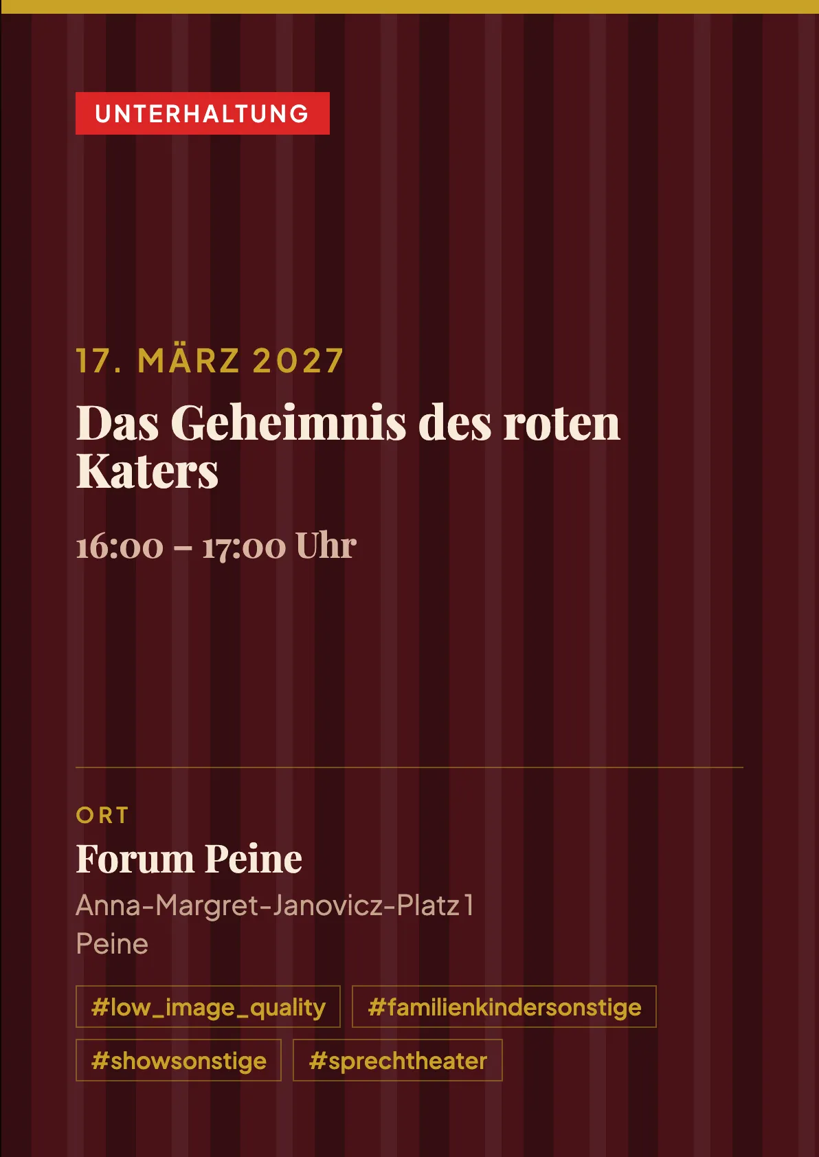 Veranstaltungsflyer