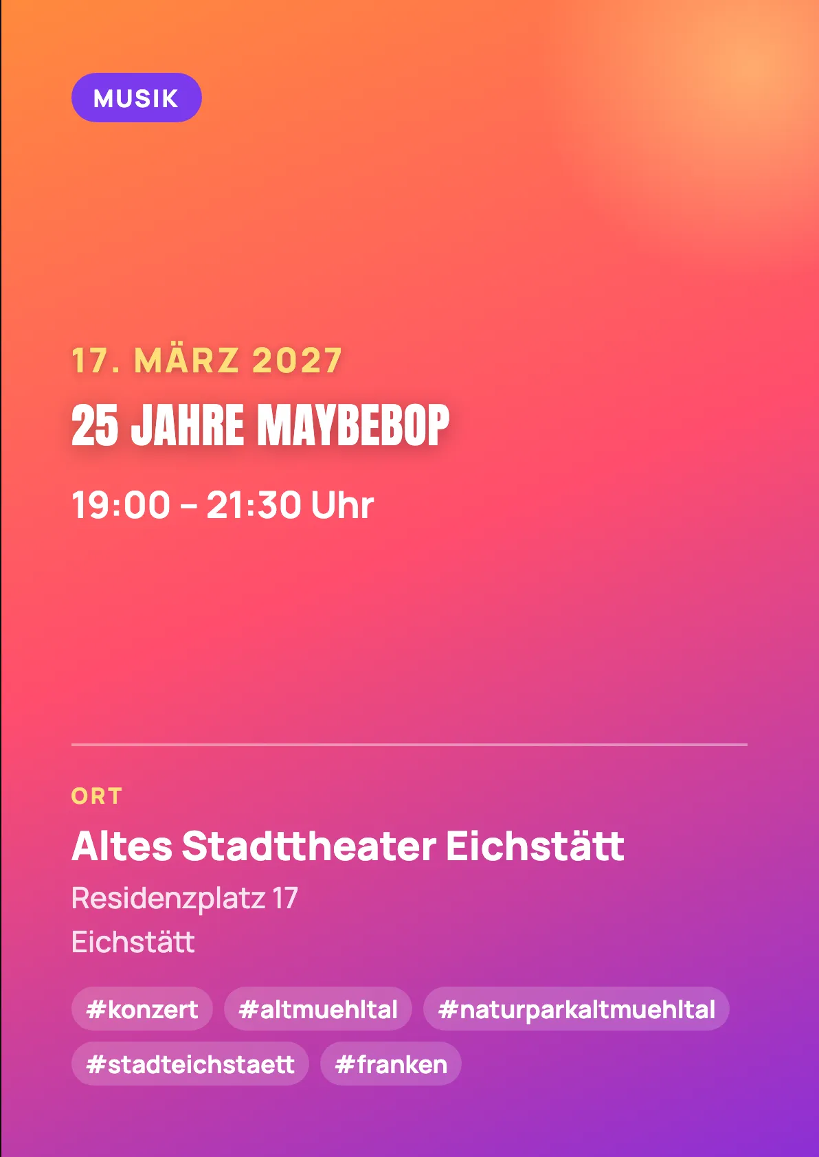 Veranstaltungsflyer