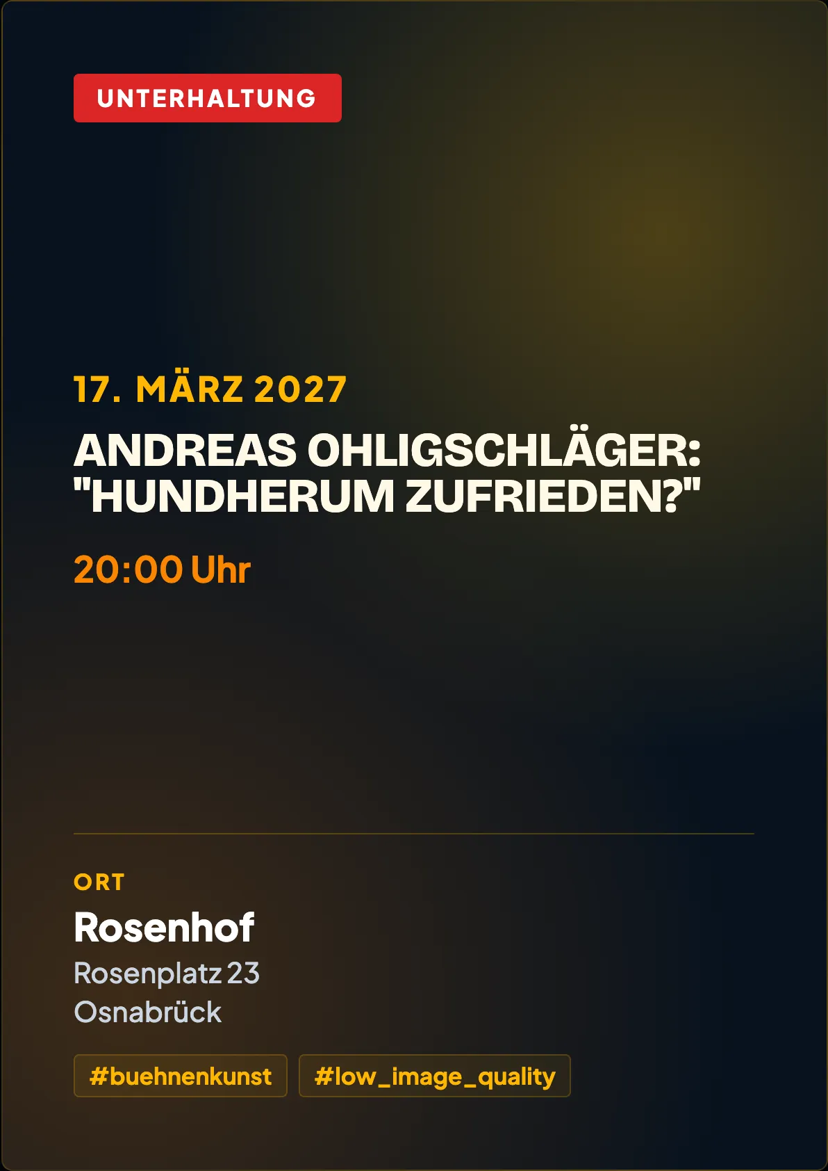 Veranstaltungsflyer