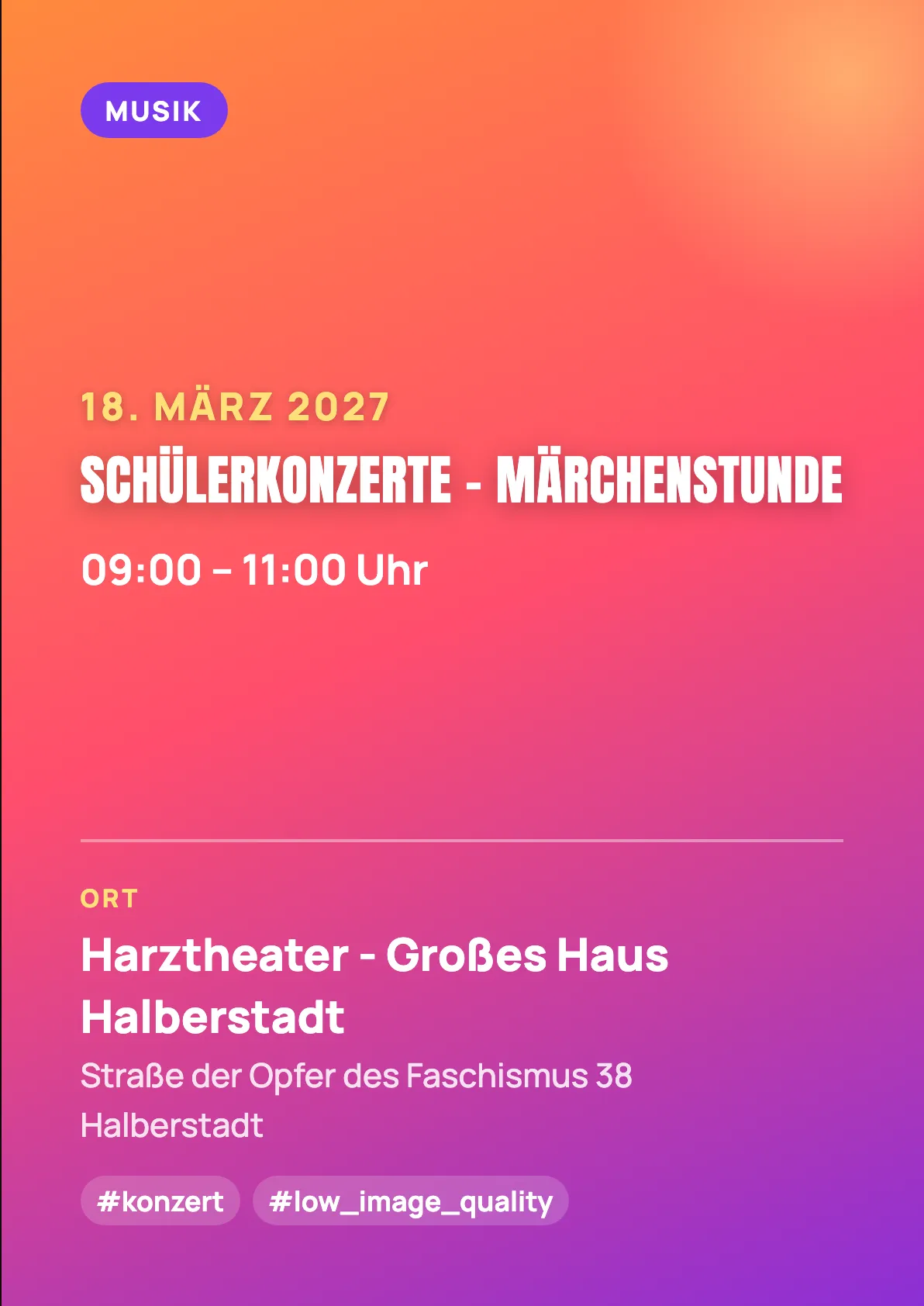Veranstaltungsflyer