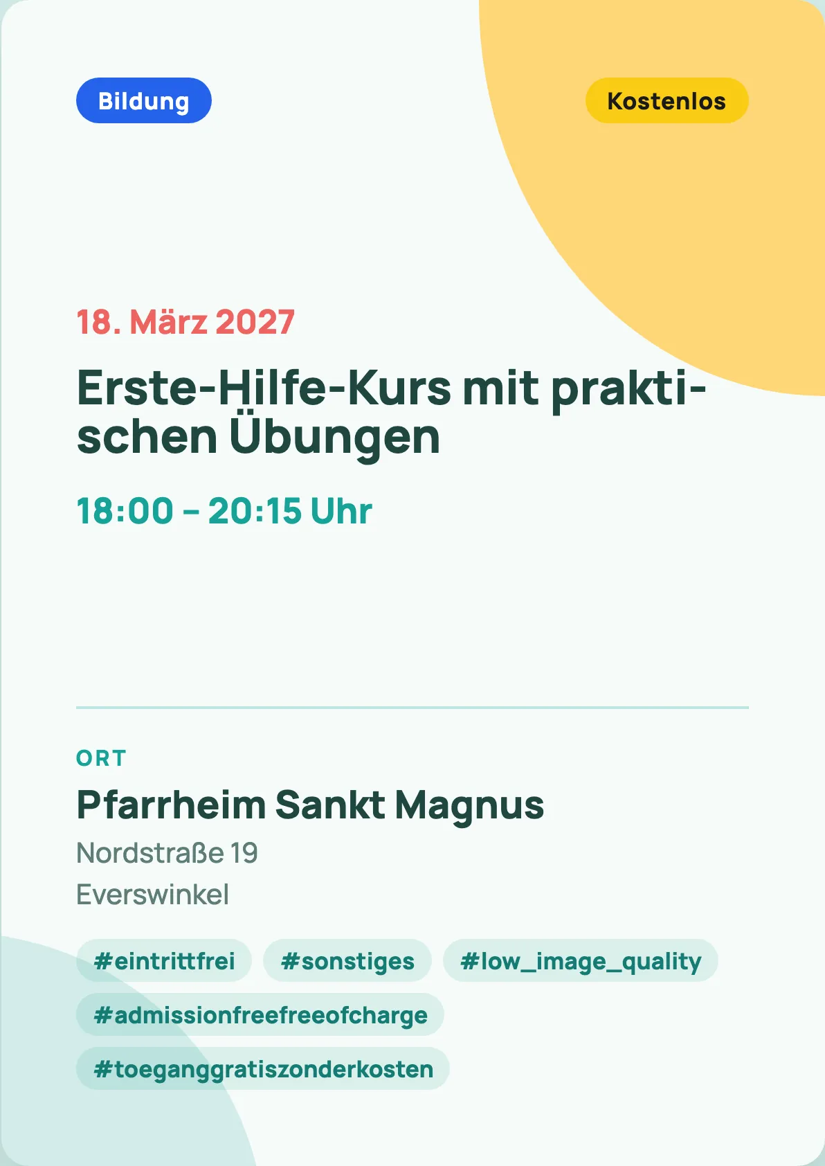 Veranstaltungsflyer