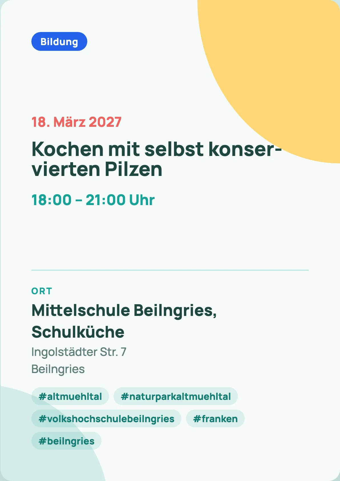 Veranstaltungsflyer