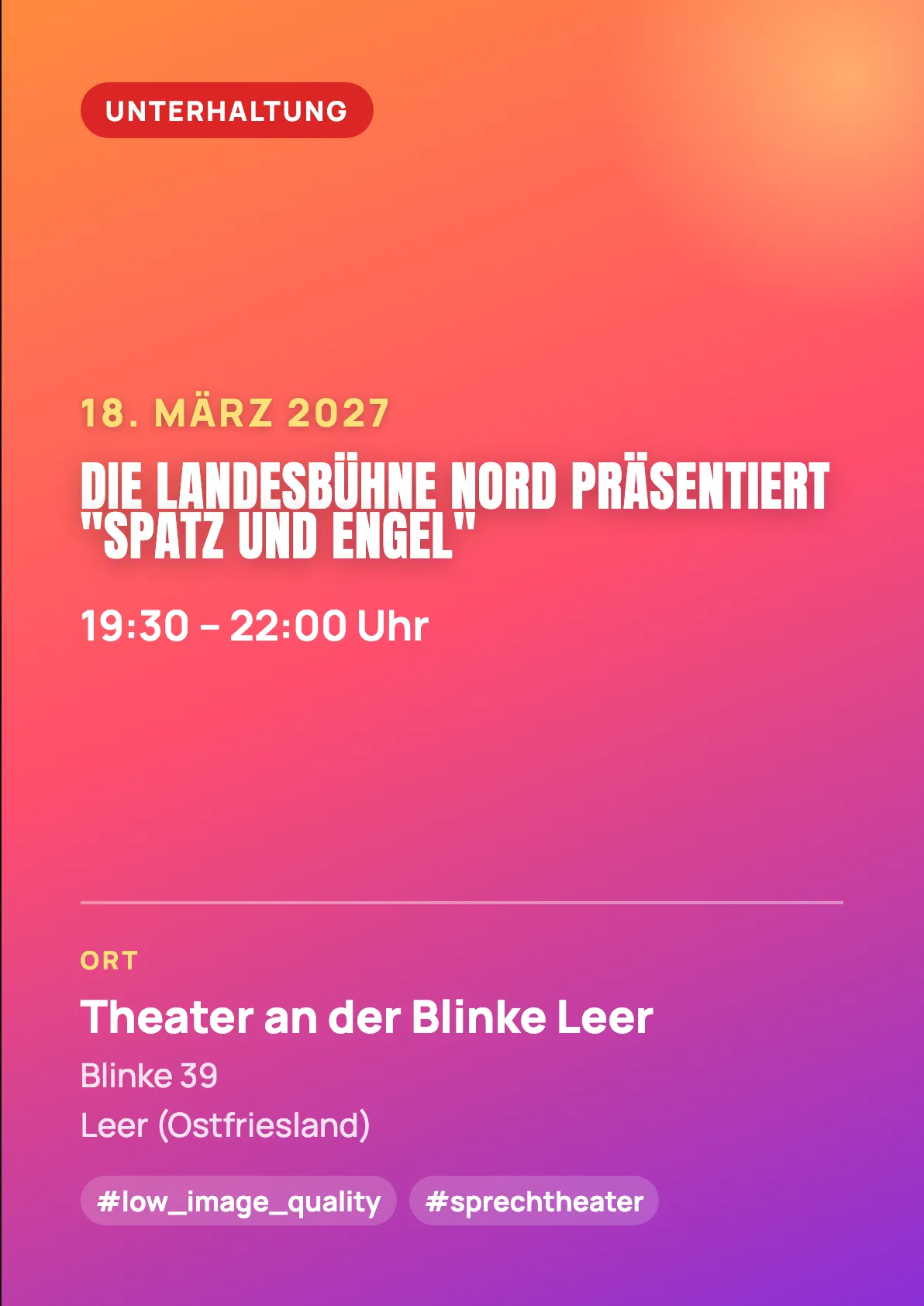 Veranstaltungsflyer