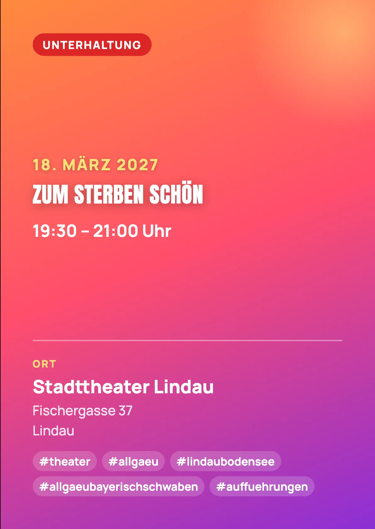 Veranstaltungsflyer