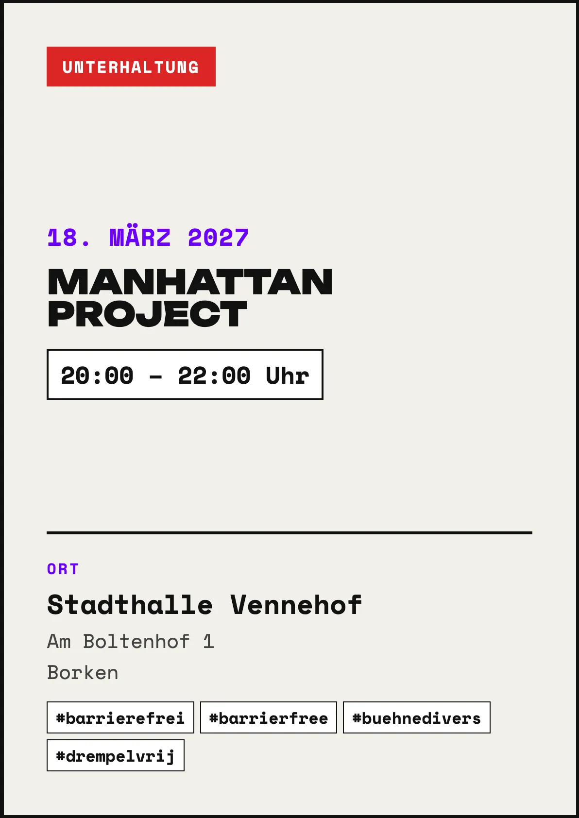 Veranstaltungsflyer