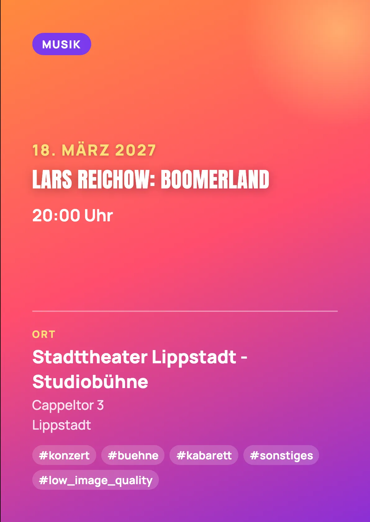 Veranstaltungsflyer