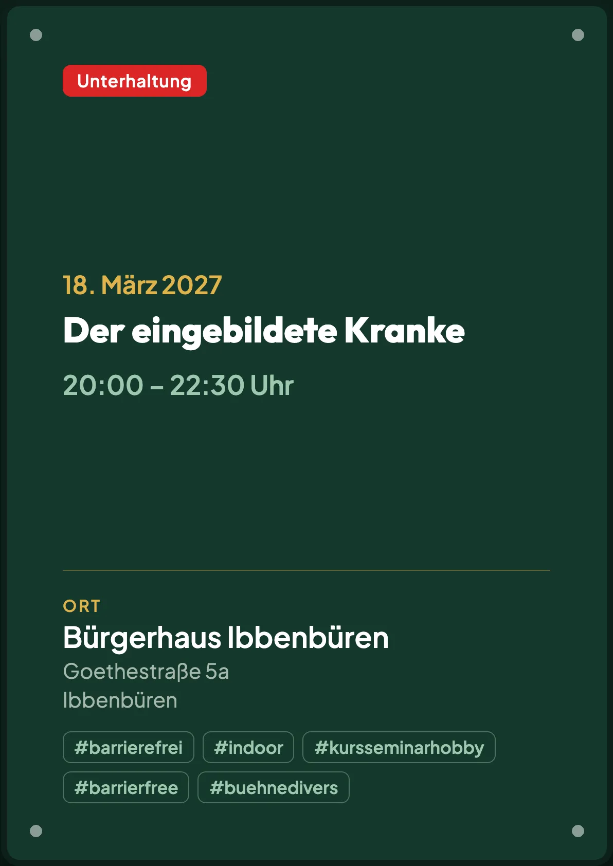 Veranstaltungsflyer