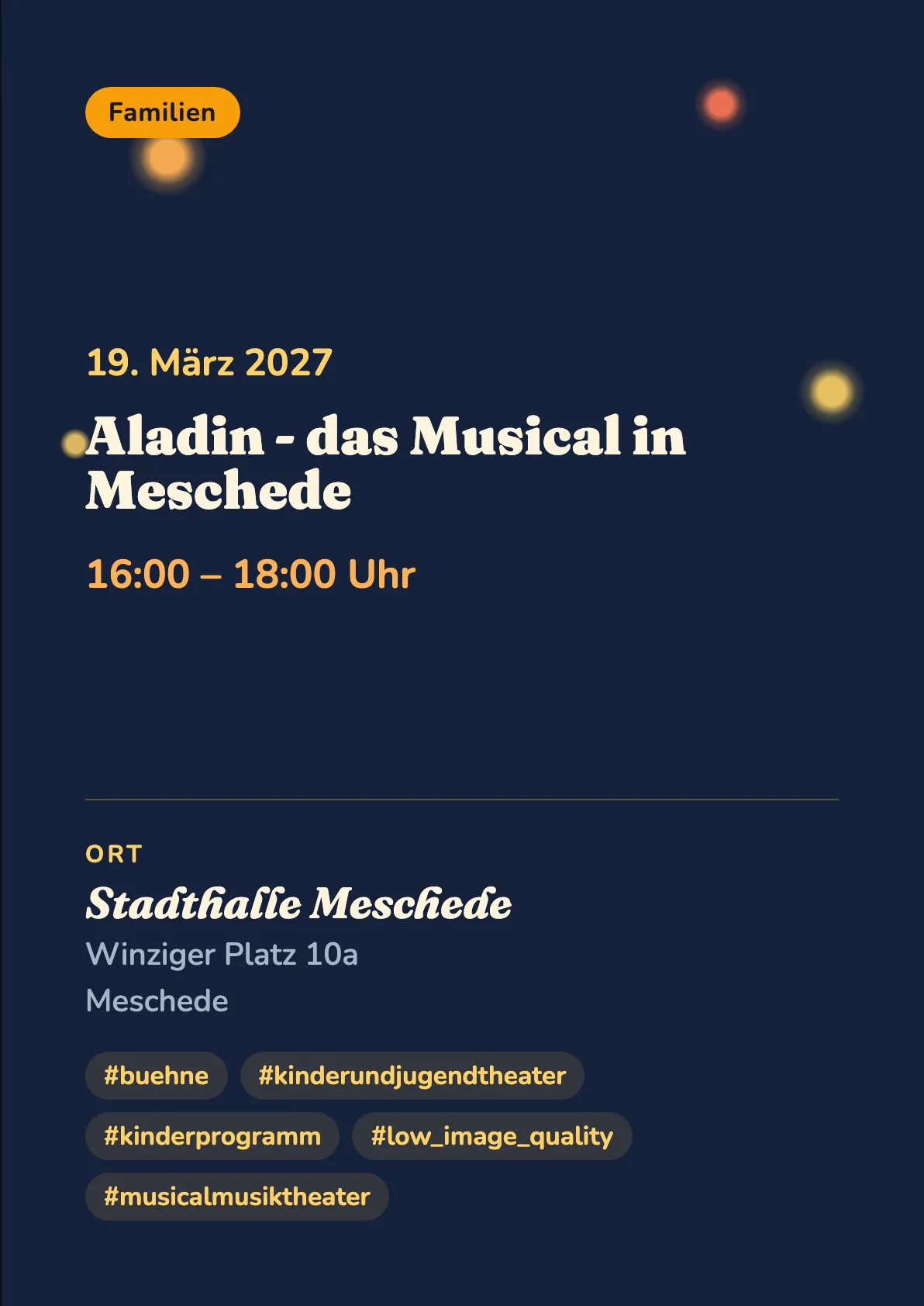 Veranstaltungsflyer