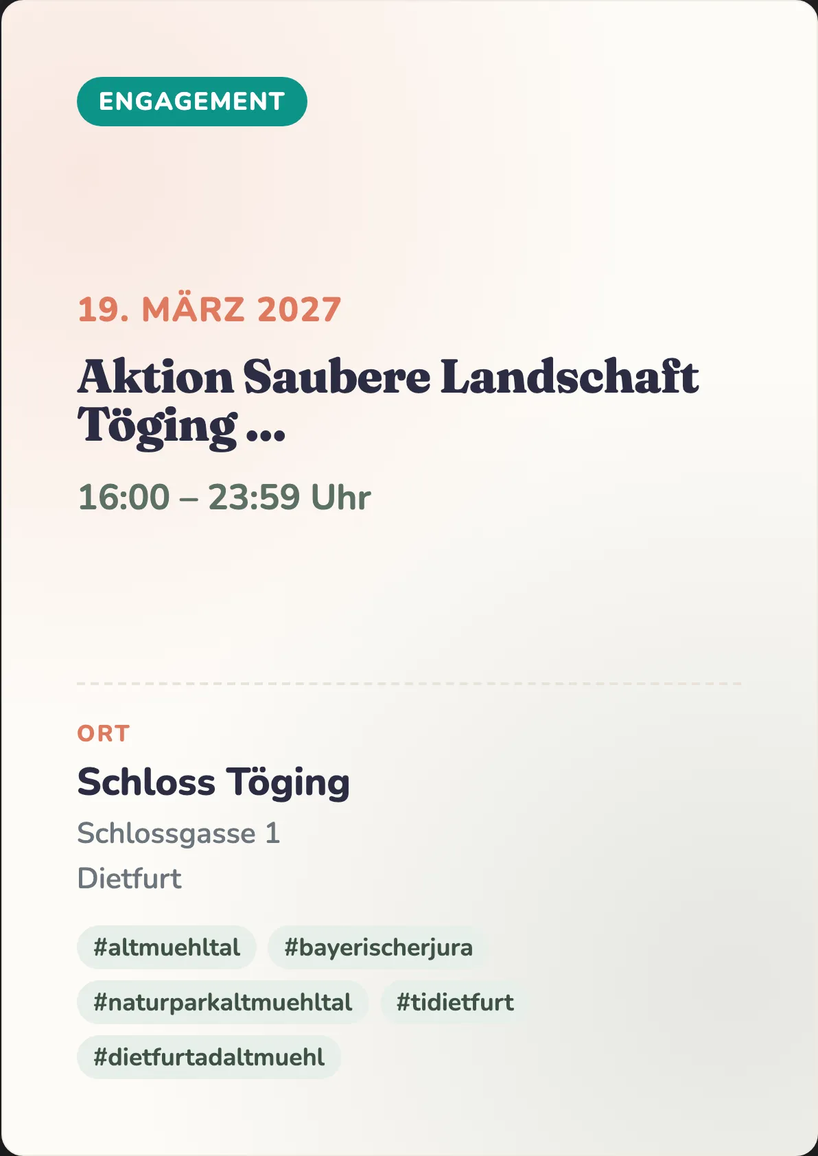 Veranstaltungsflyer