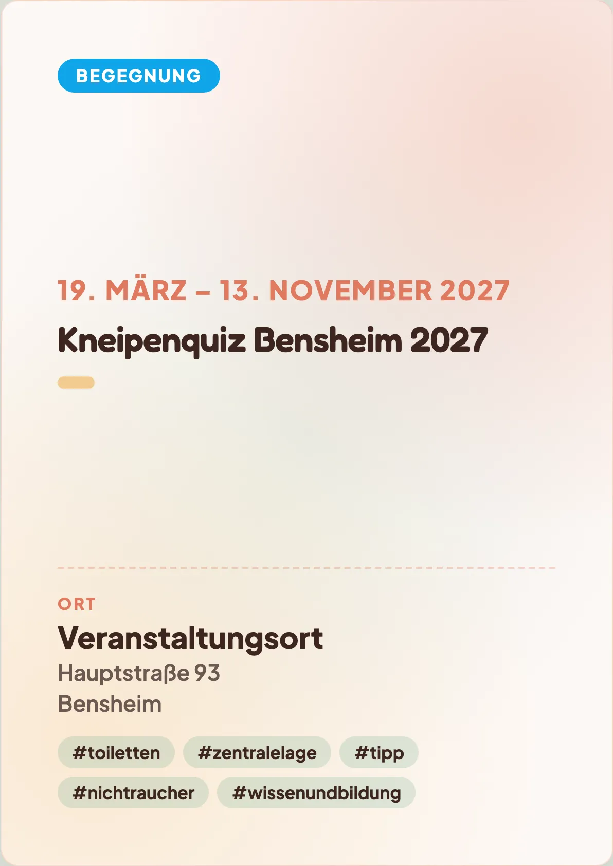 Veranstaltungsflyer
