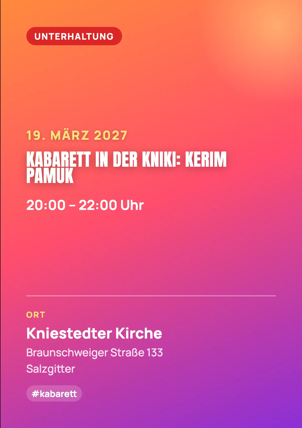Veranstaltungsflyer