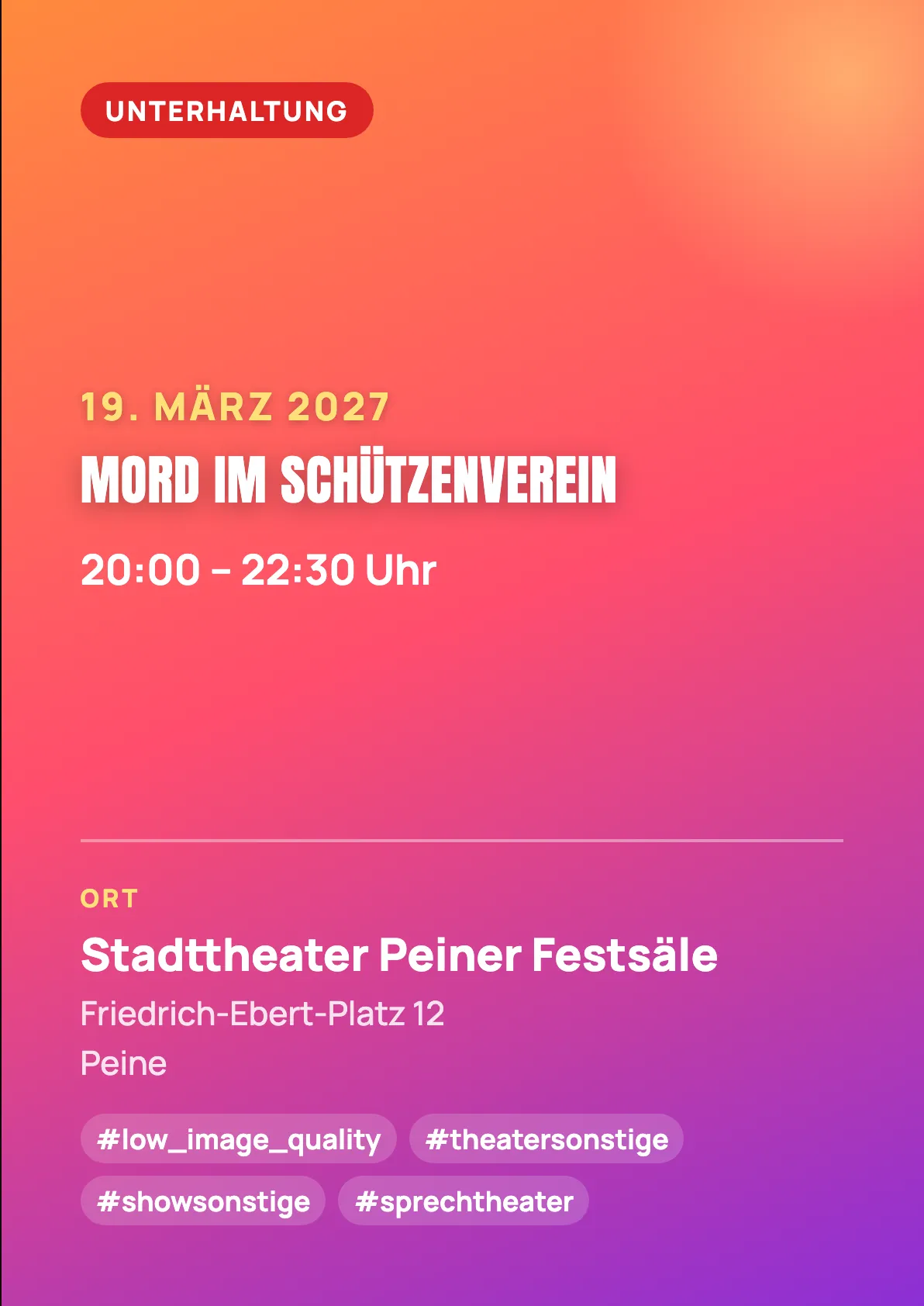 Veranstaltungsflyer