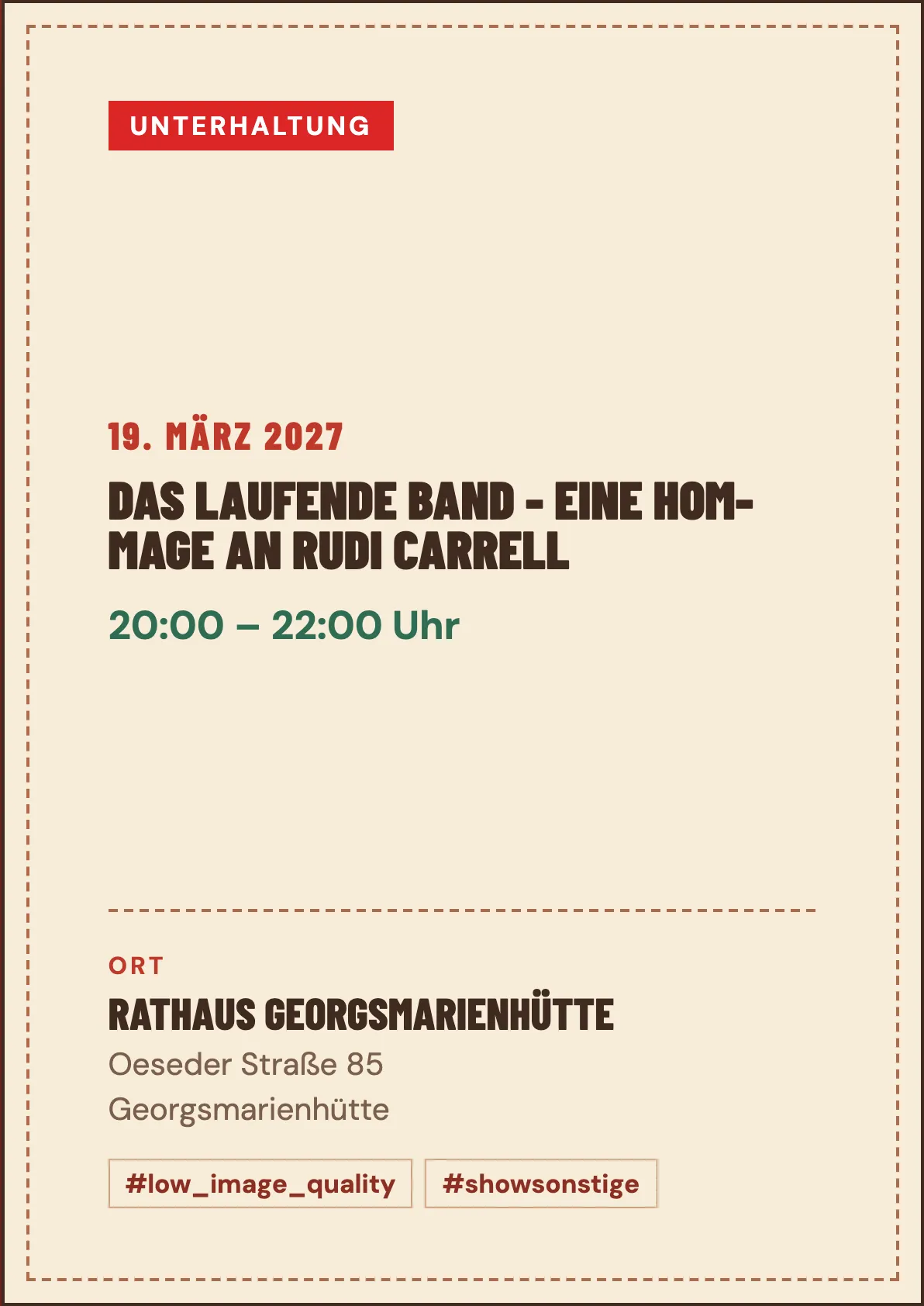 Veranstaltungsflyer