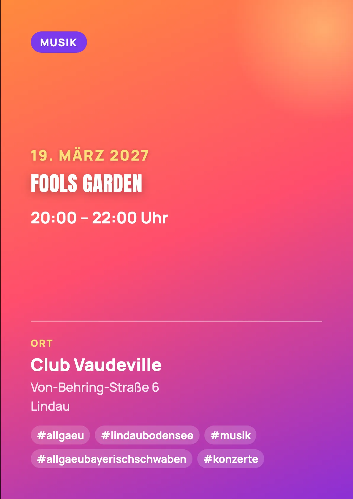 Veranstaltungsflyer