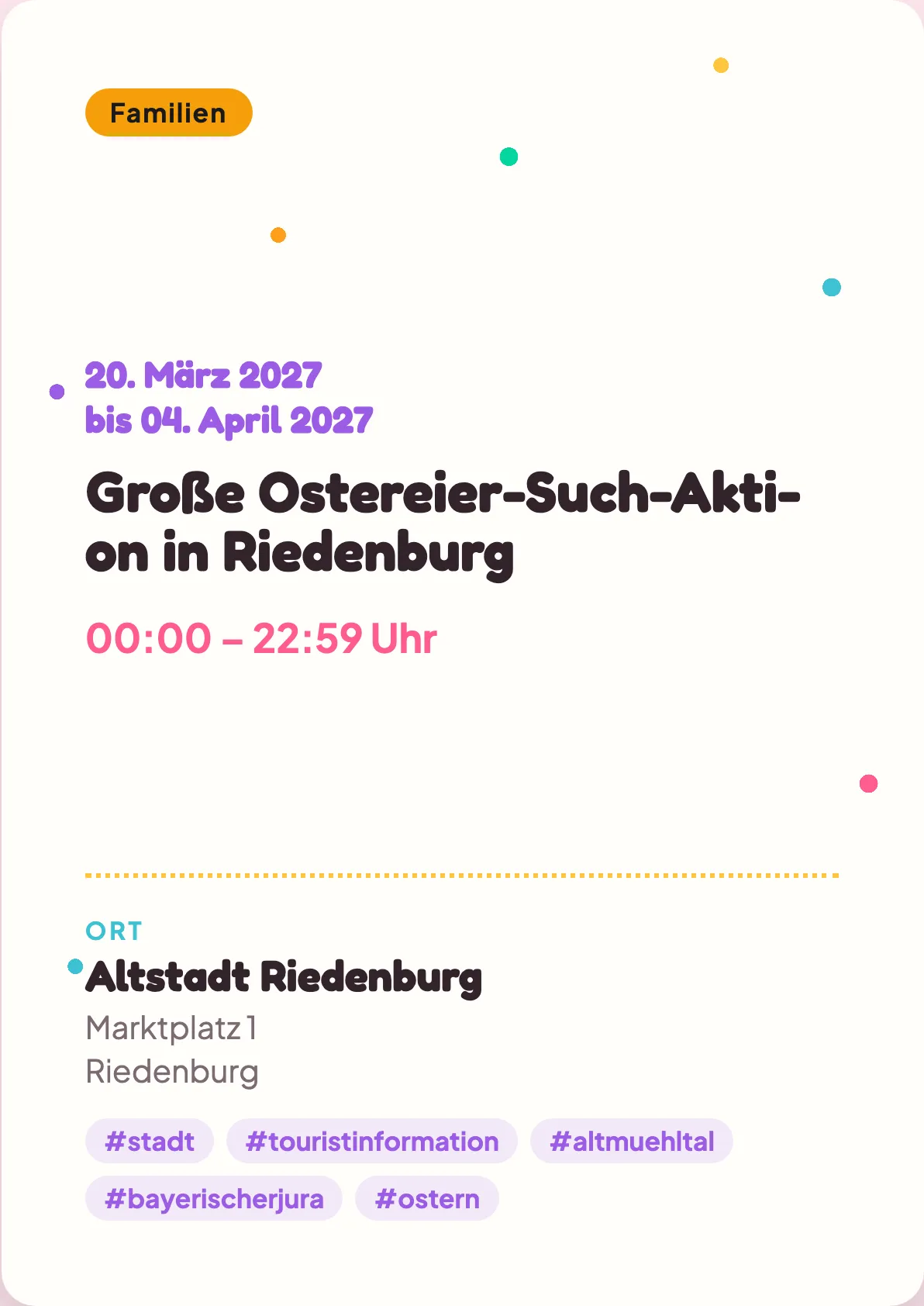 Veranstaltungsflyer