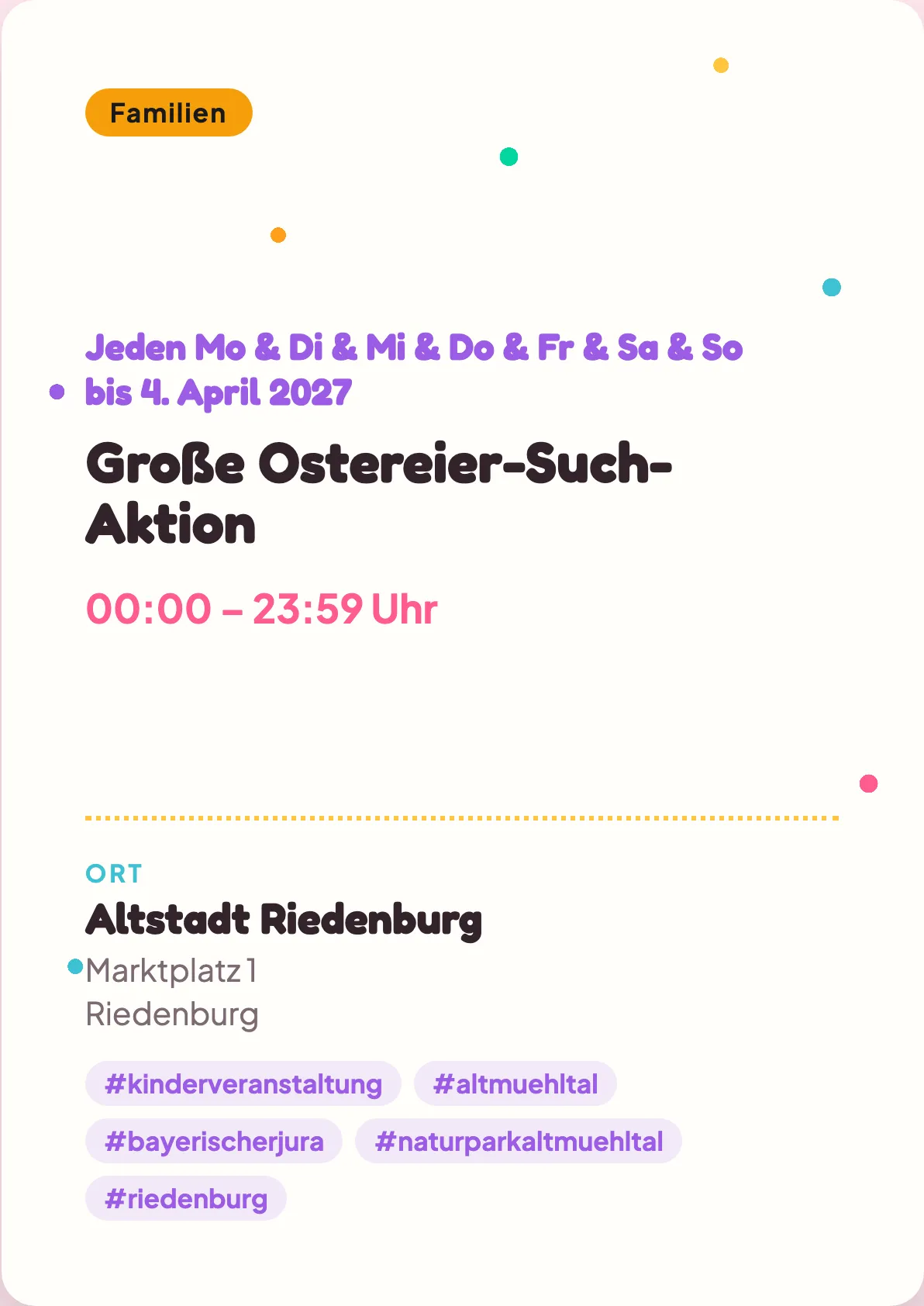 Veranstaltungsflyer