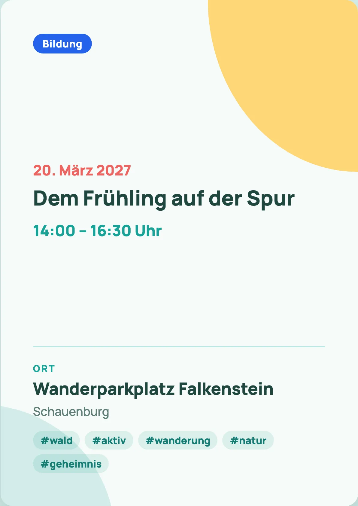 Veranstaltungsflyer