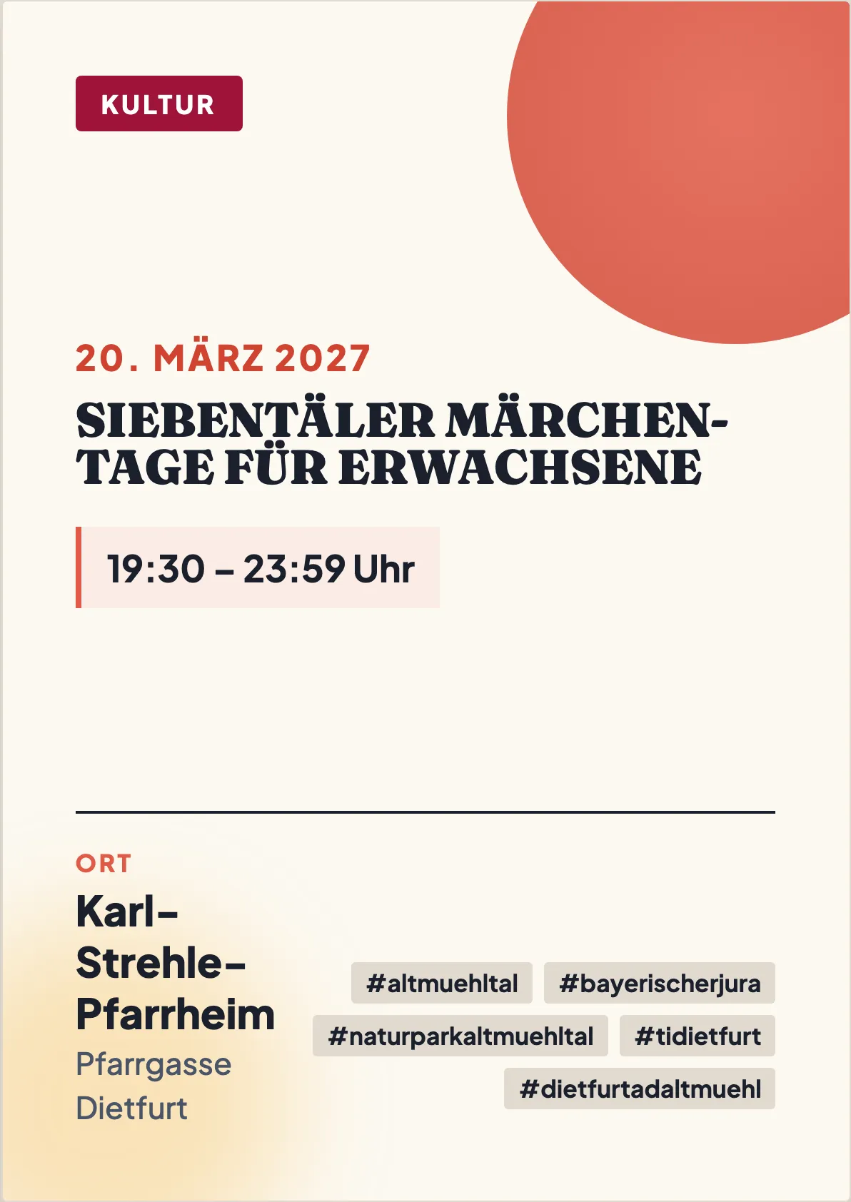Veranstaltungsflyer