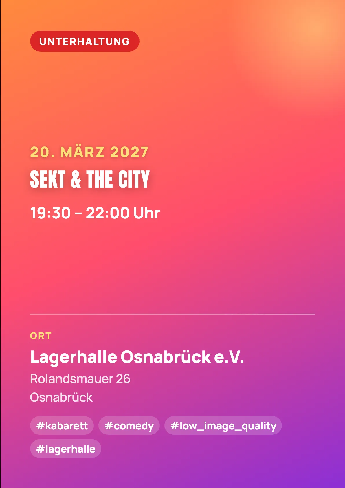 Veranstaltungsflyer