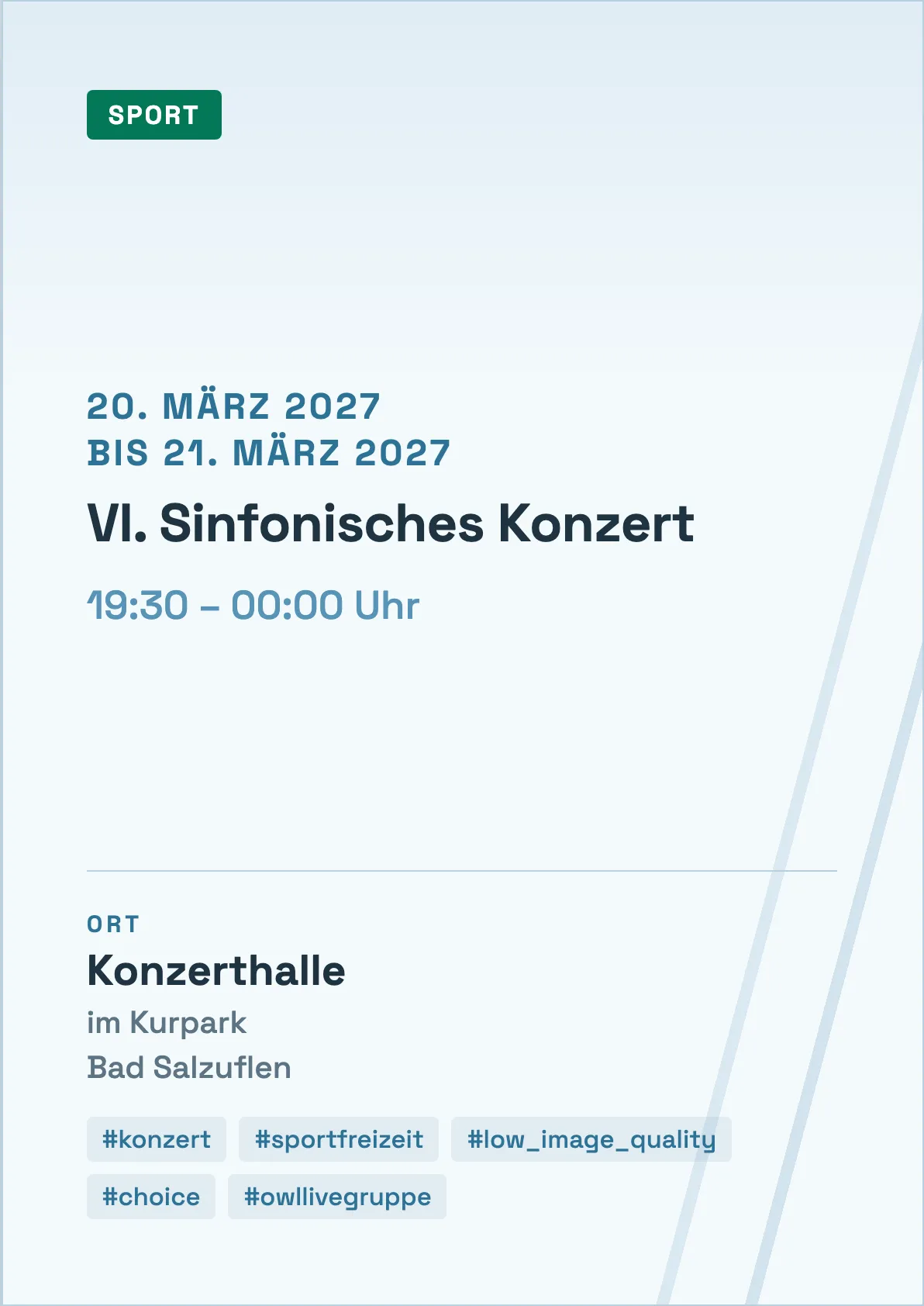 Veranstaltungsflyer