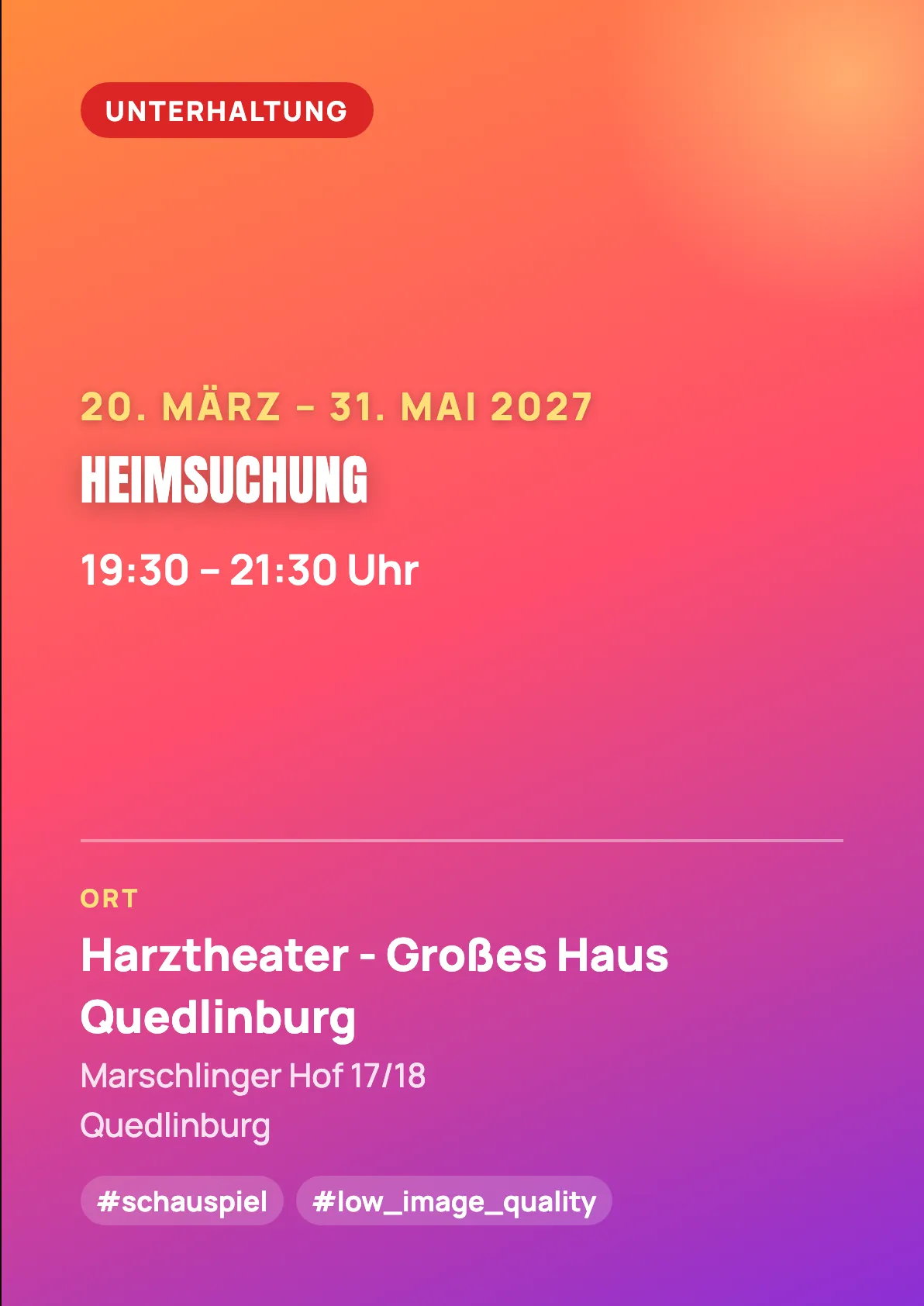 Veranstaltungsflyer