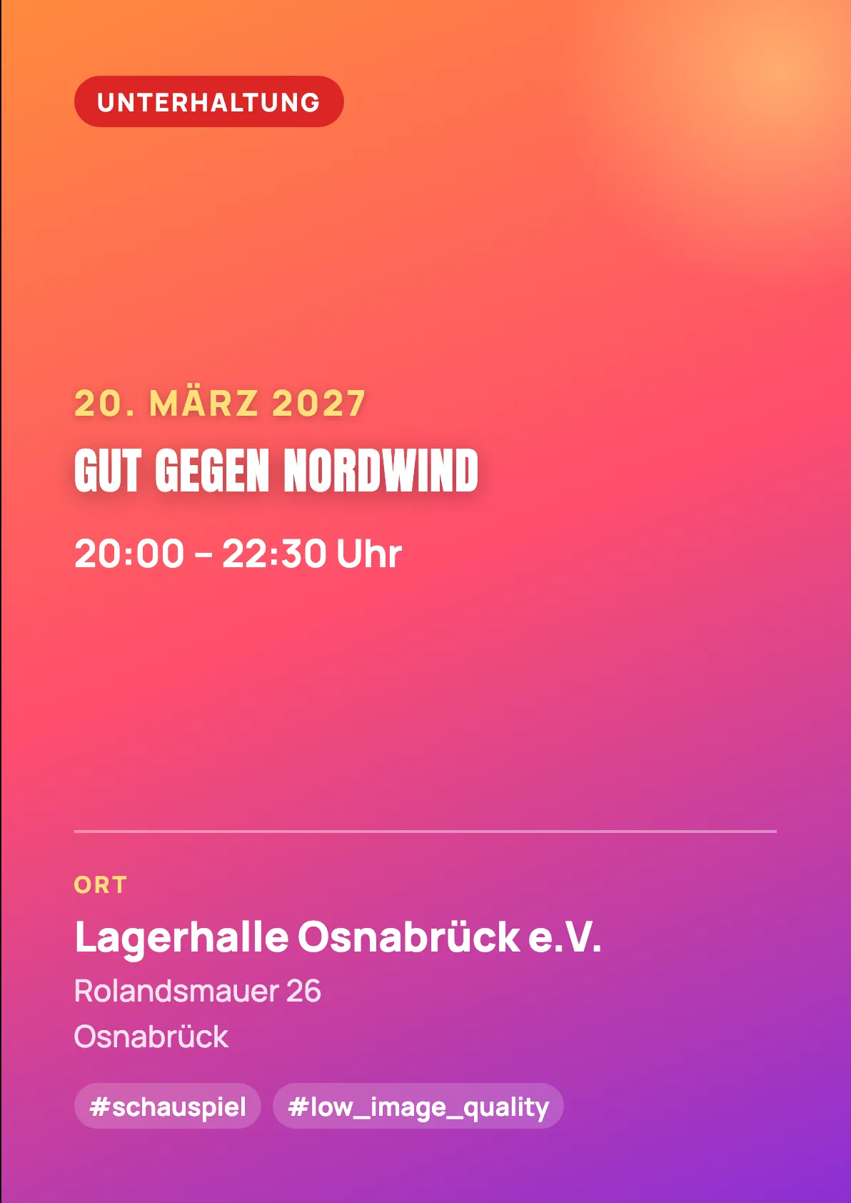 Veranstaltungsflyer