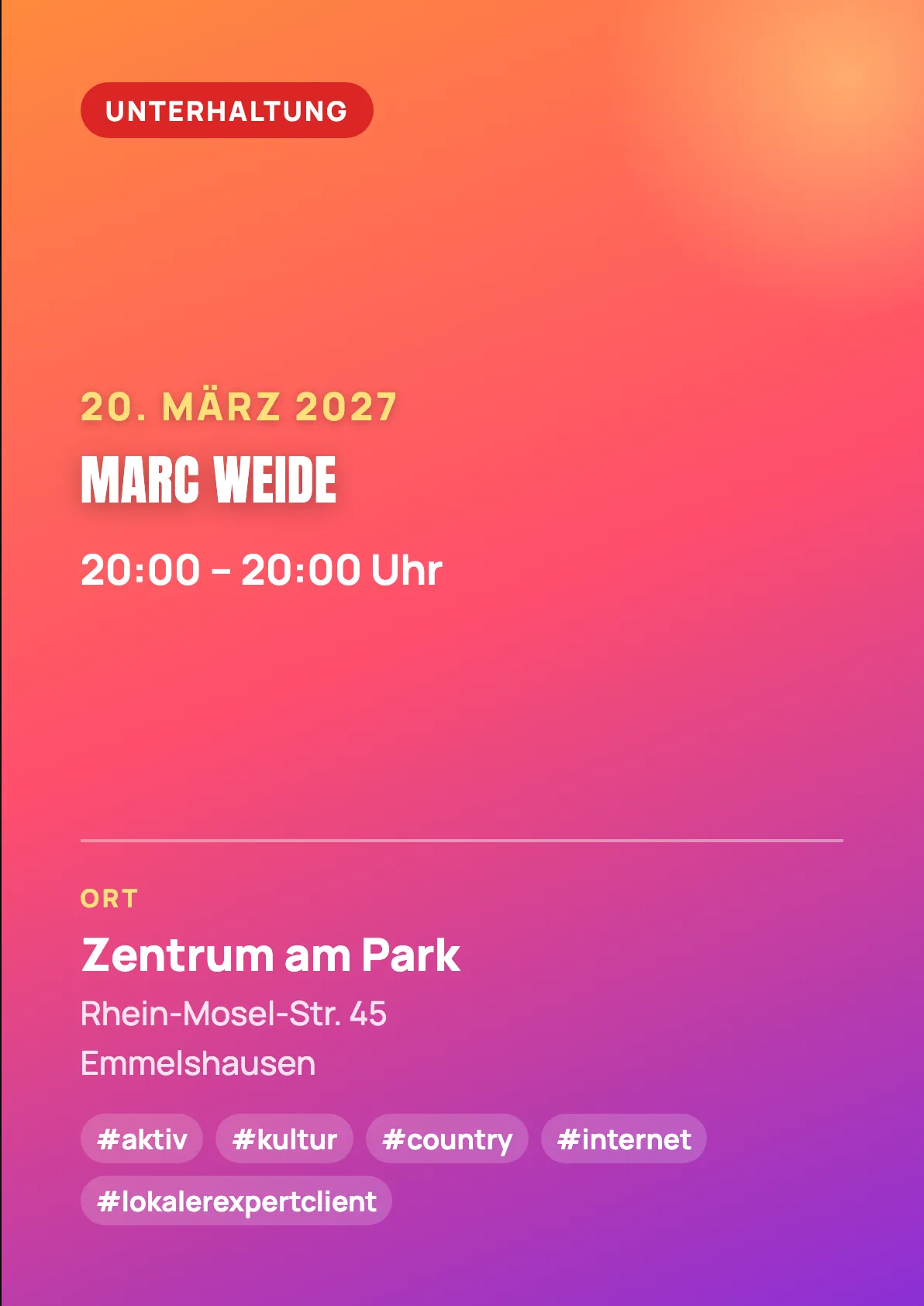 Veranstaltungsflyer