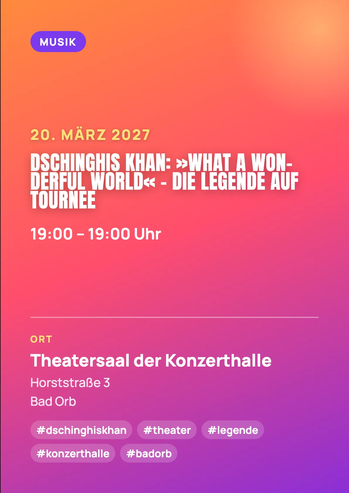 Veranstaltungsflyer