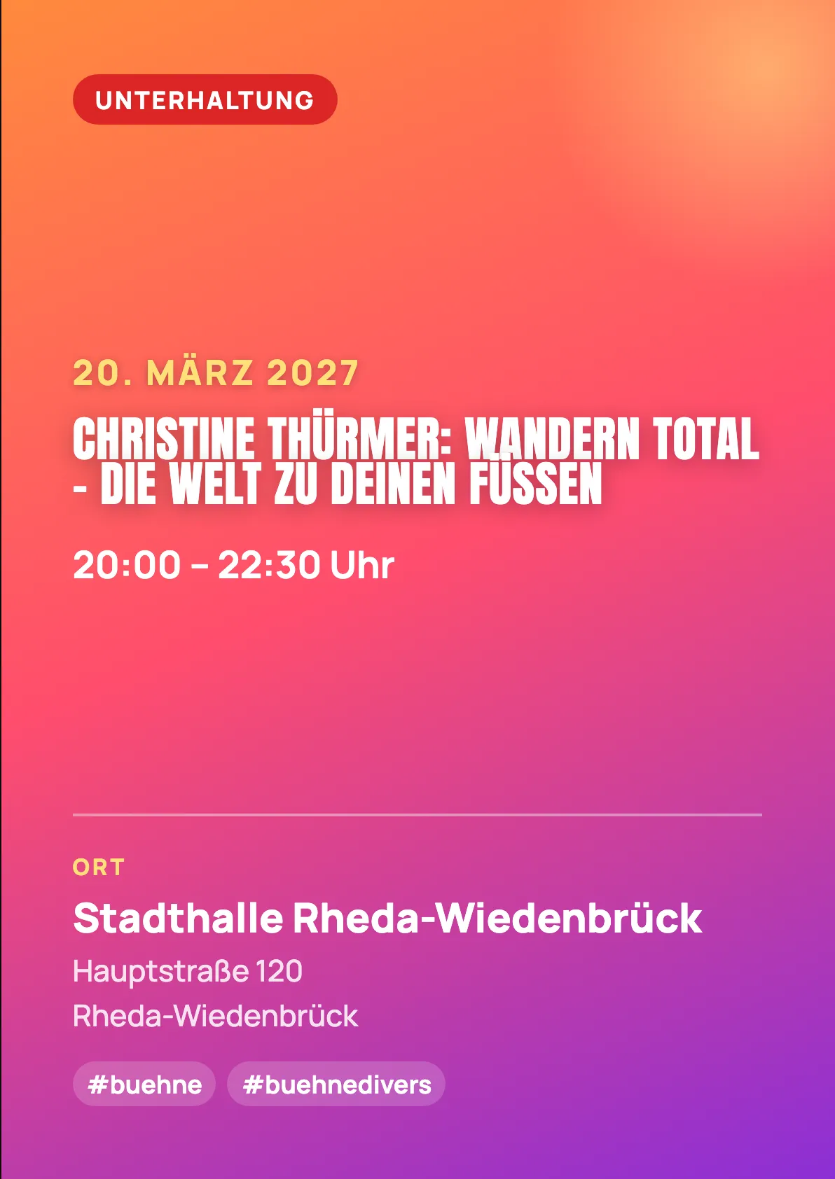 Veranstaltungsflyer