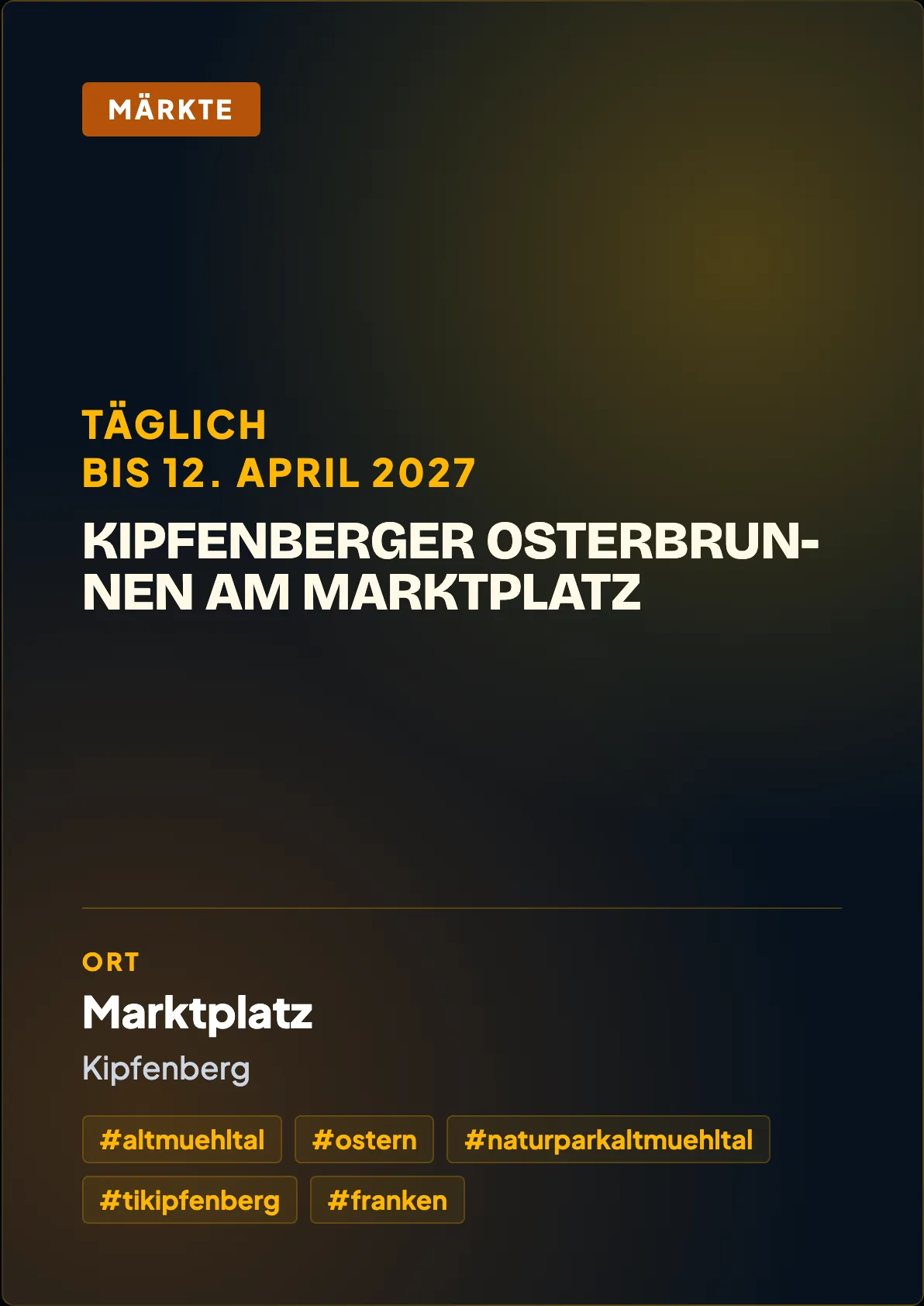 Veranstaltungsflyer