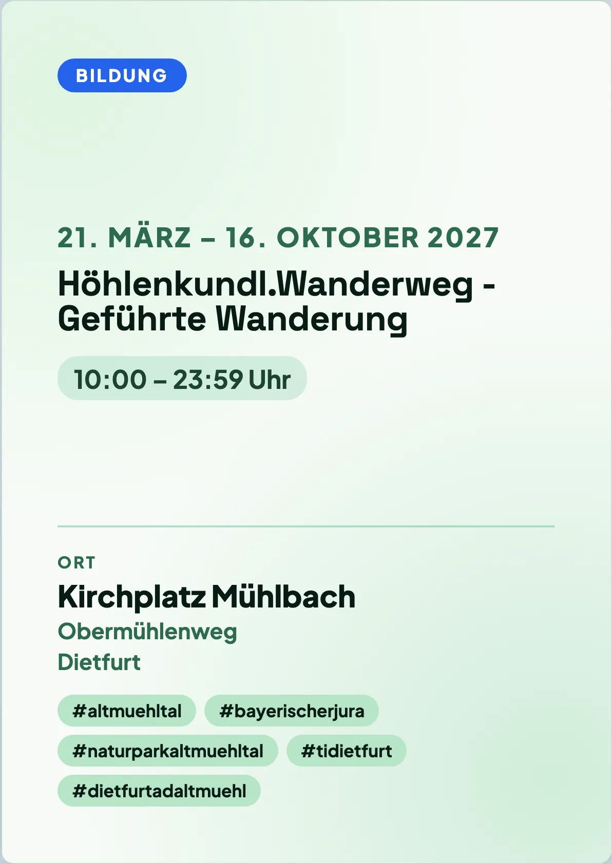 Veranstaltungsflyer