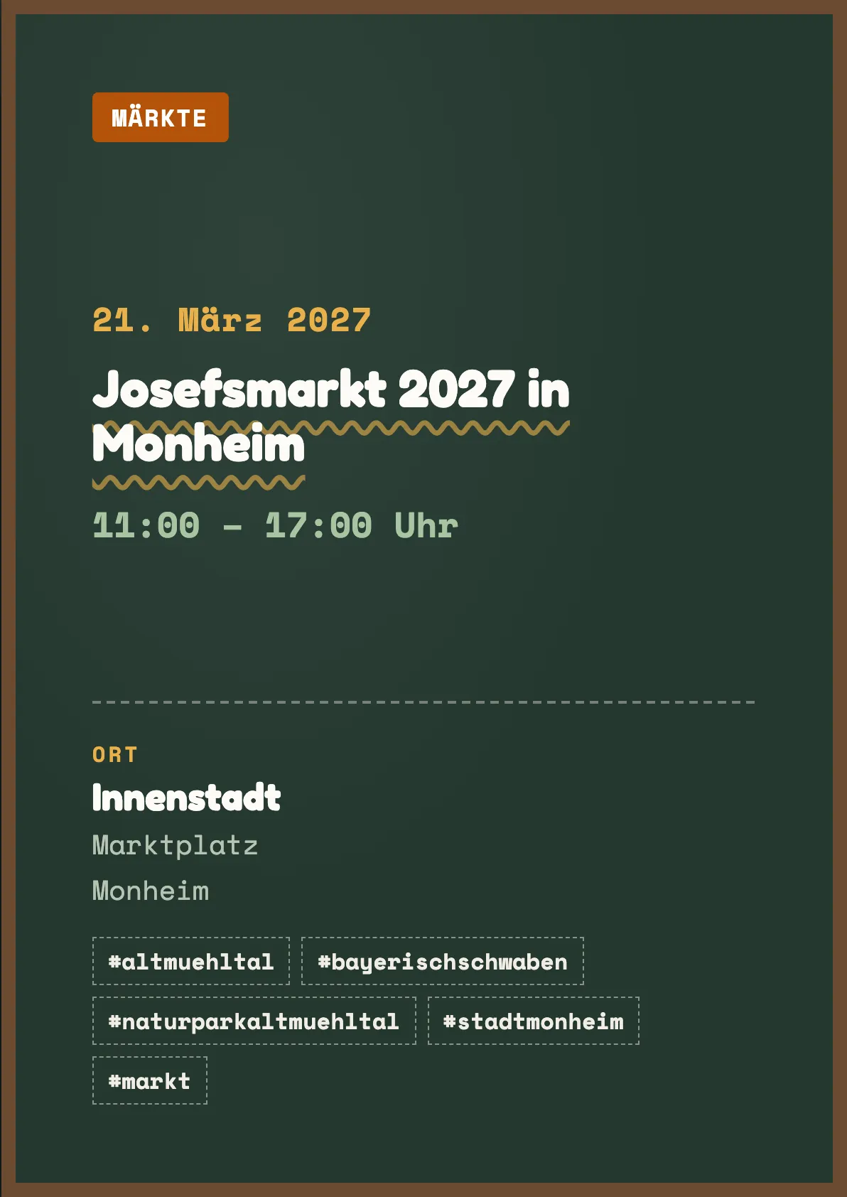 Veranstaltungsflyer
