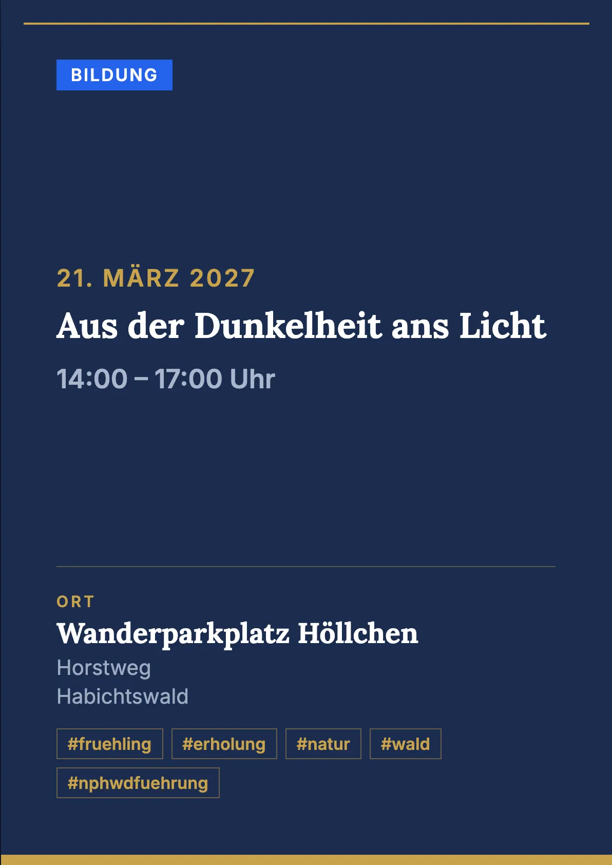 Veranstaltungsflyer
