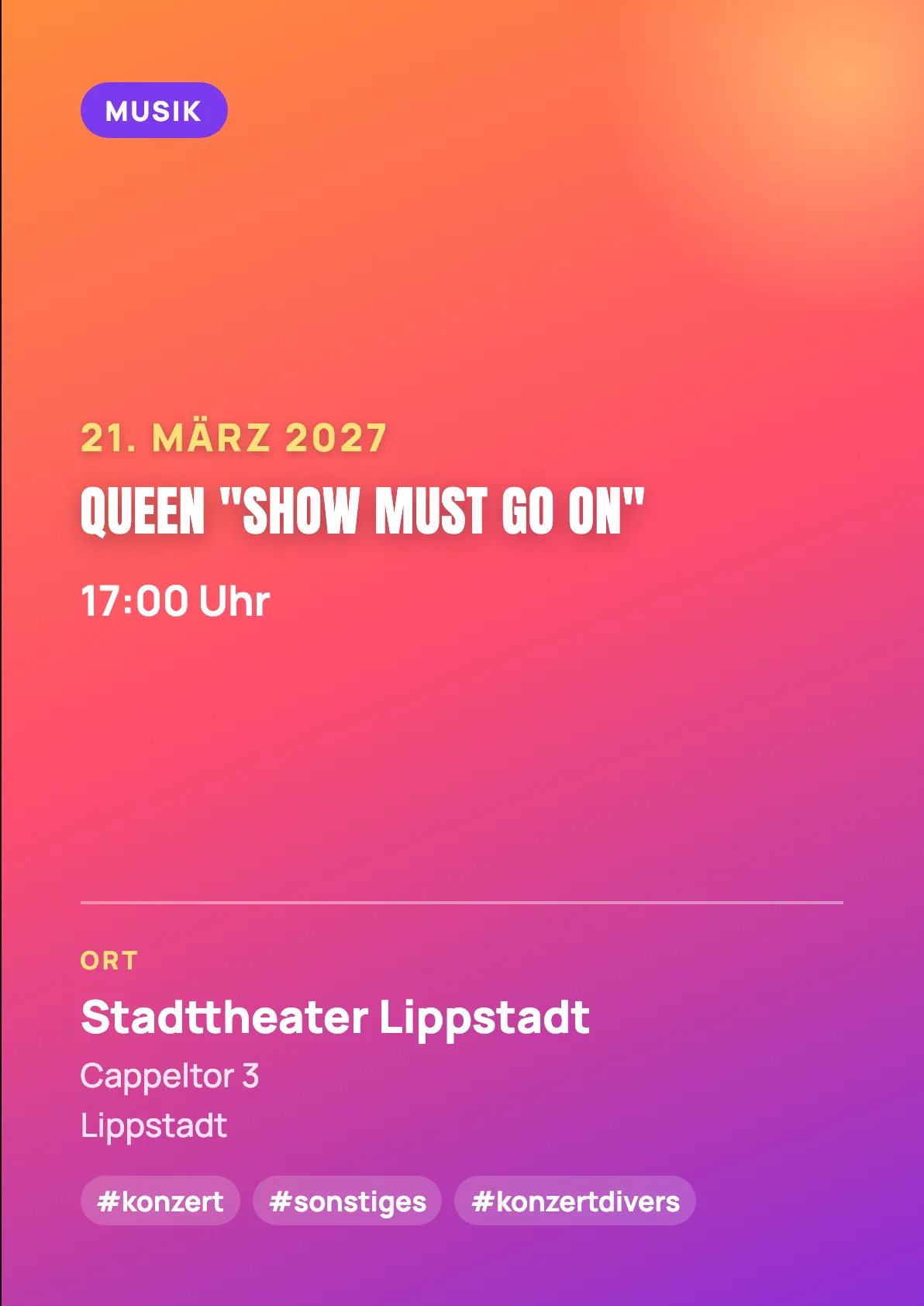 Veranstaltungsflyer