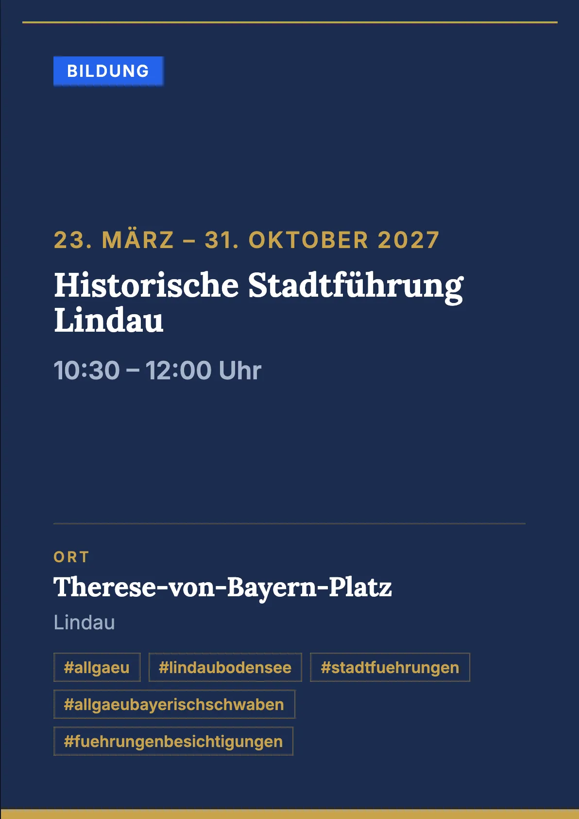 Veranstaltungsflyer