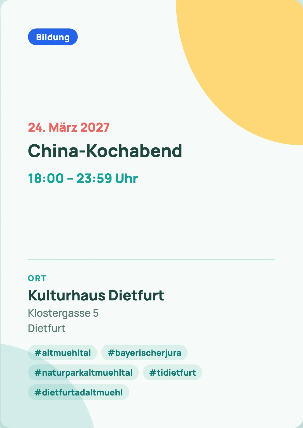 Veranstaltungsflyer