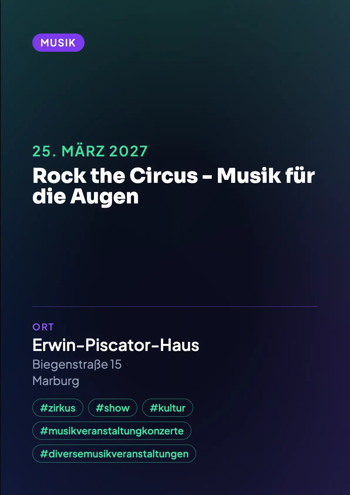 Veranstaltungsflyer