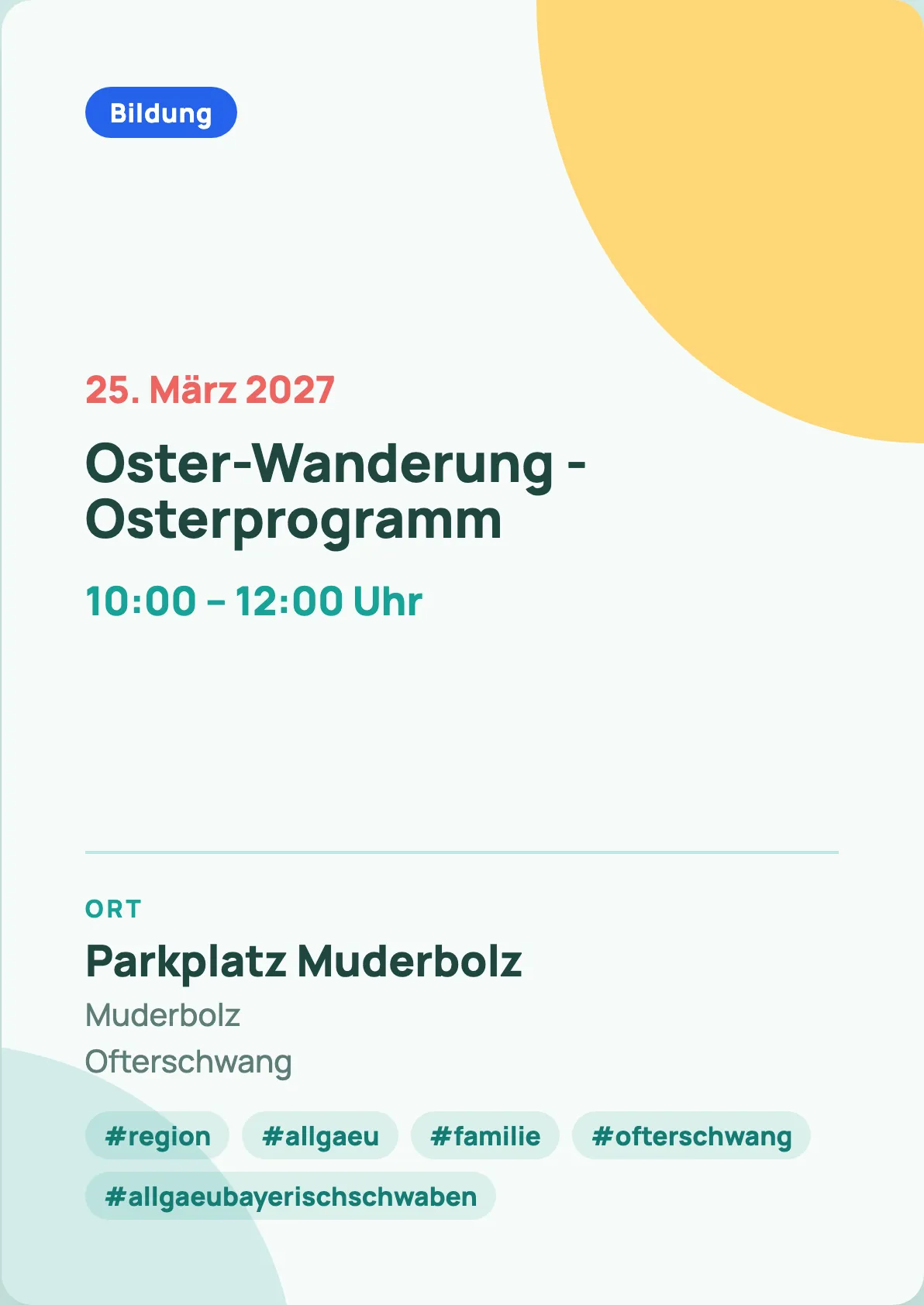 Veranstaltungsflyer