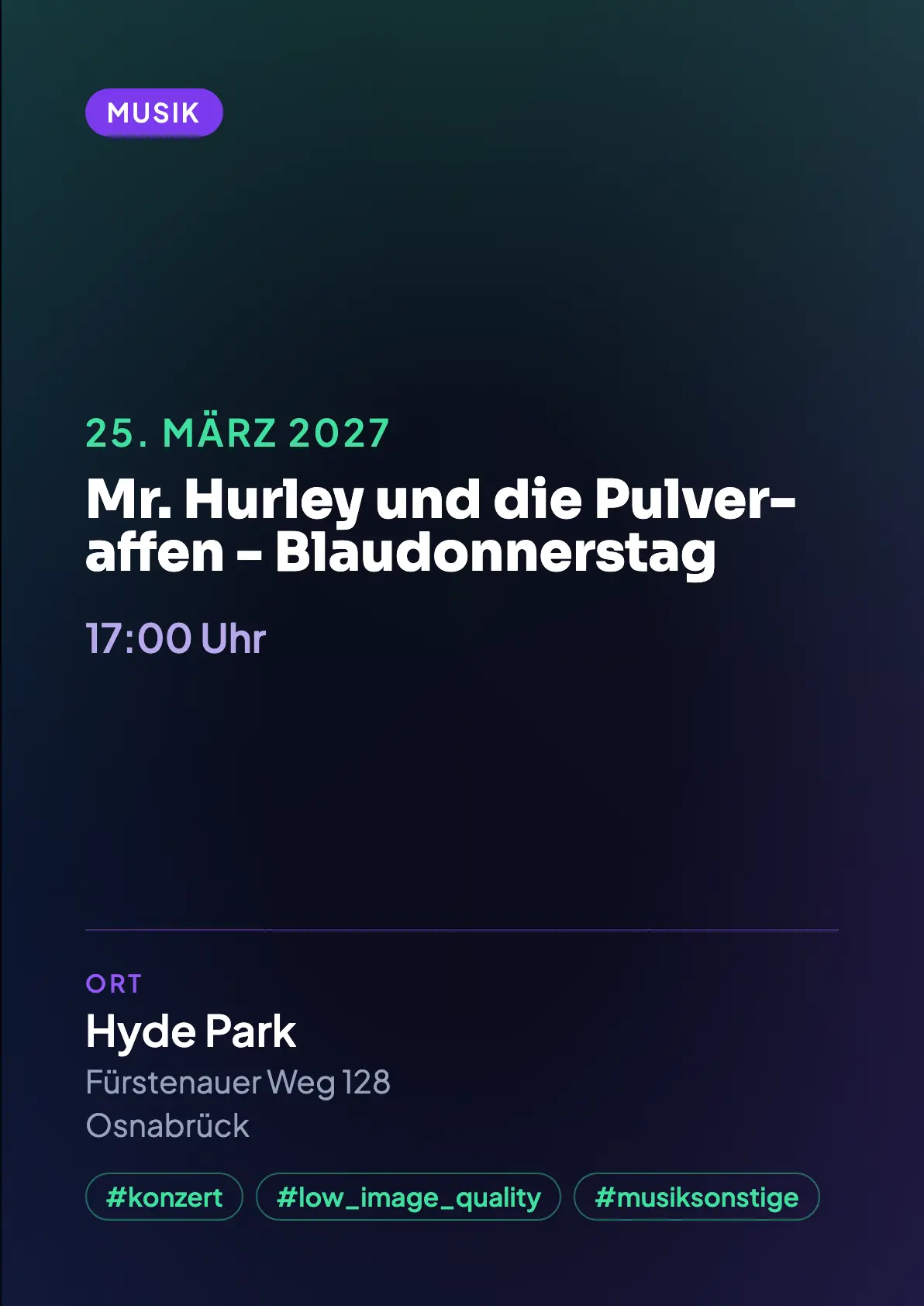 Veranstaltungsflyer