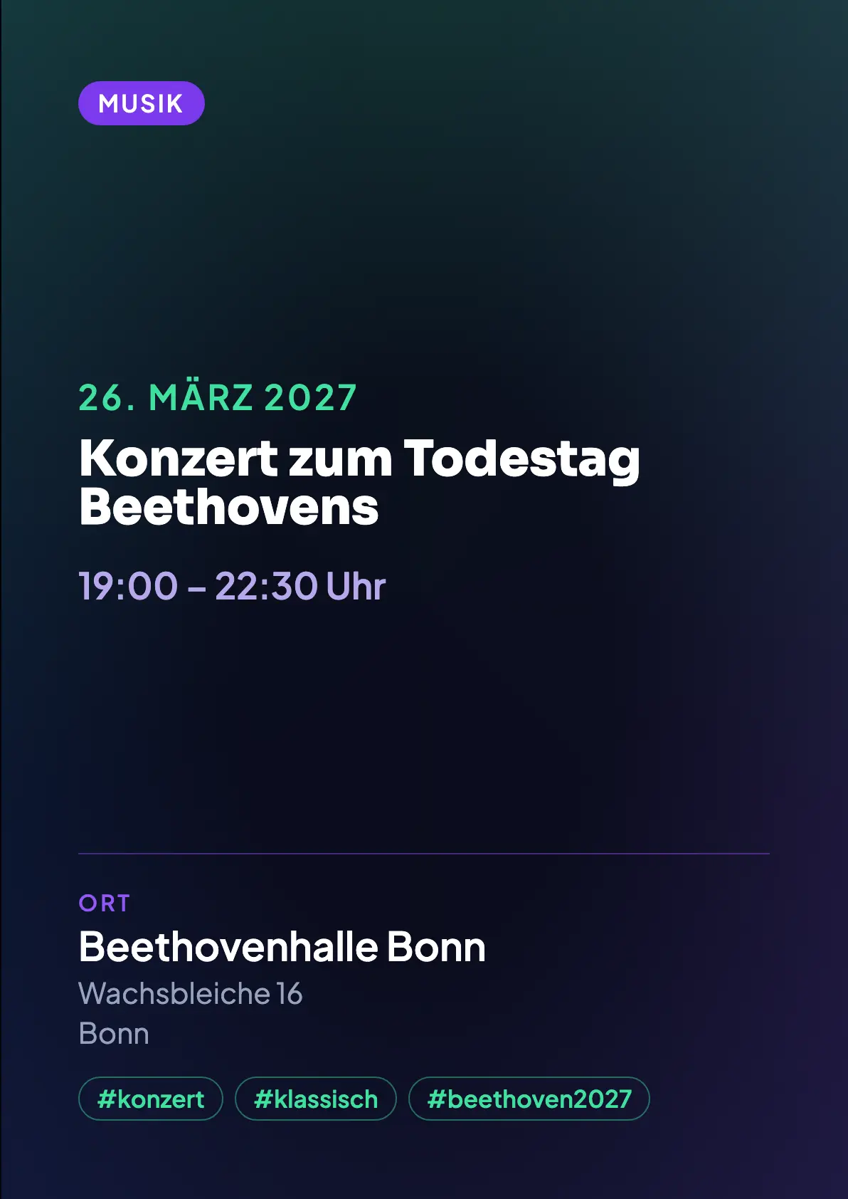Veranstaltungsflyer