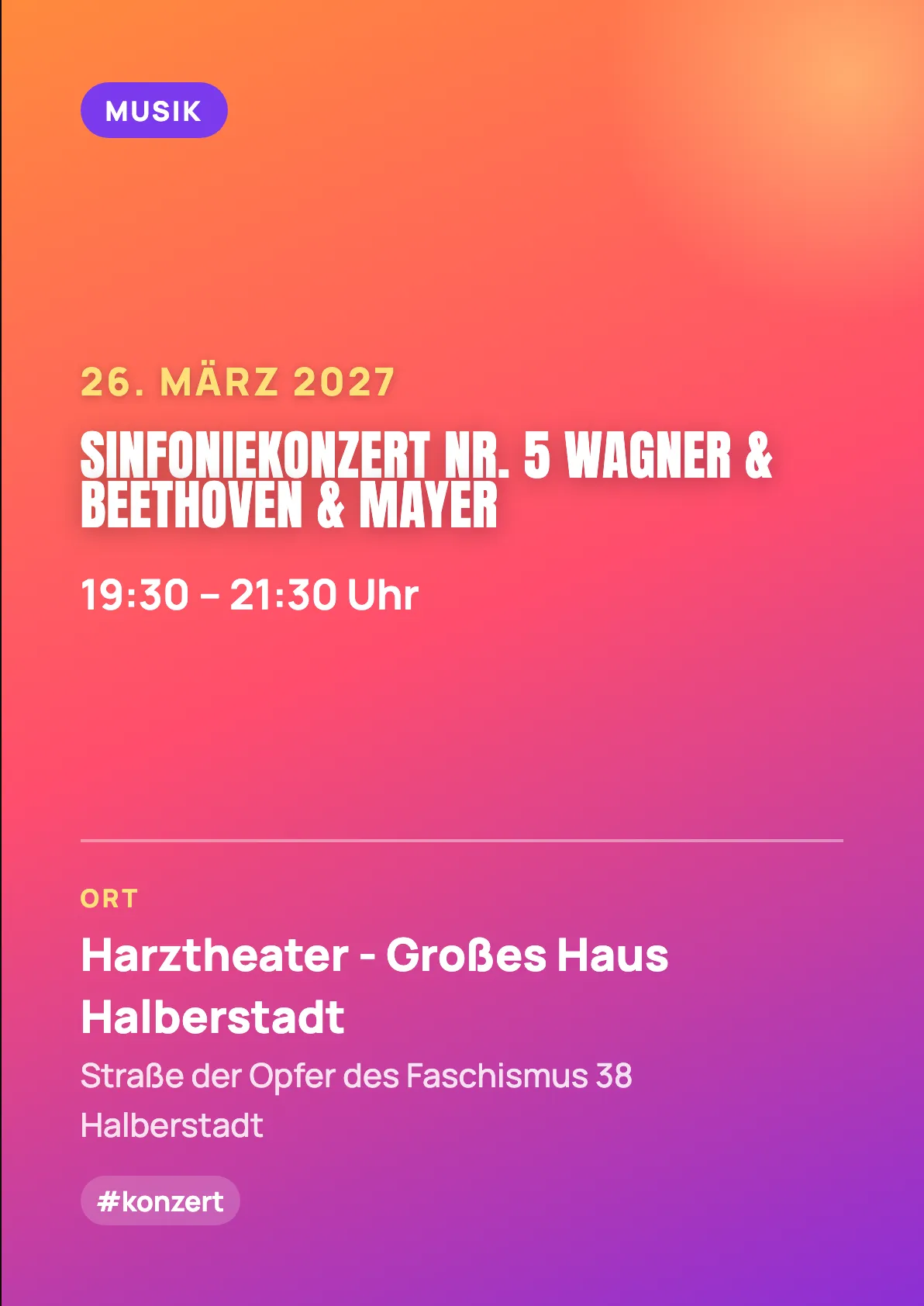 Veranstaltungsflyer