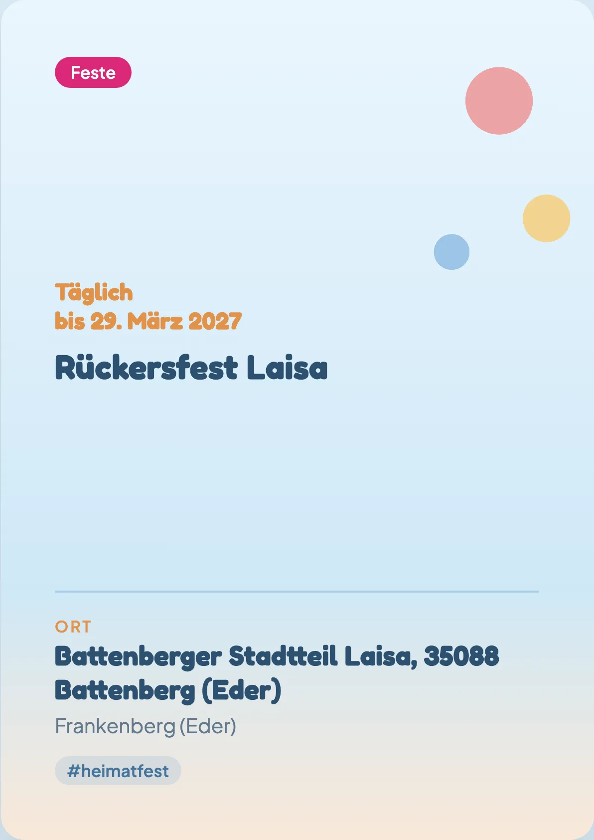 Veranstaltungsflyer