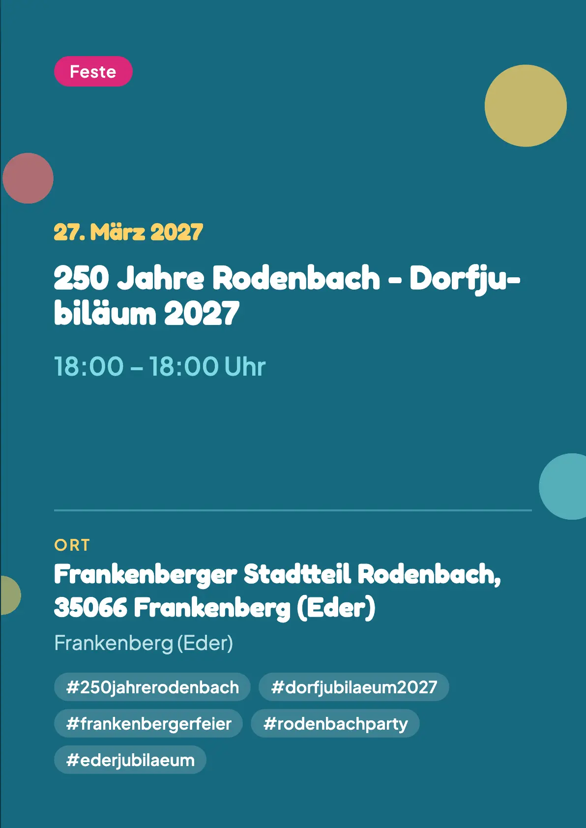 Veranstaltungsflyer